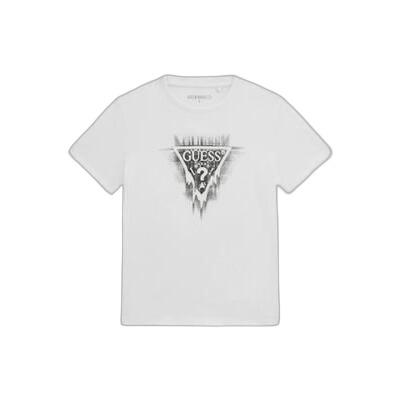 7628907896767 - Kinder T-Shirt mit dreieckigem Logo Guess 7628907896767 - Kinder T-Shirt mit dreieckigem Logo Guess