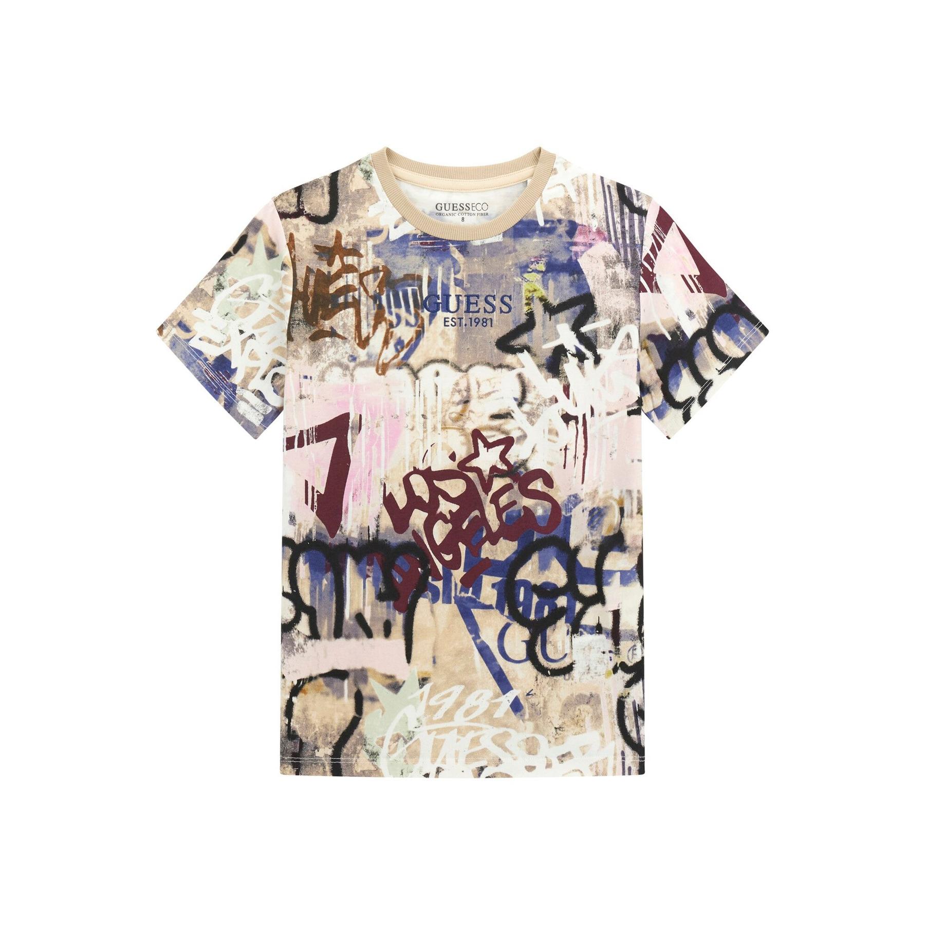 7620837721102 - T-Shirt mit Allover-Print für Kinder Guess