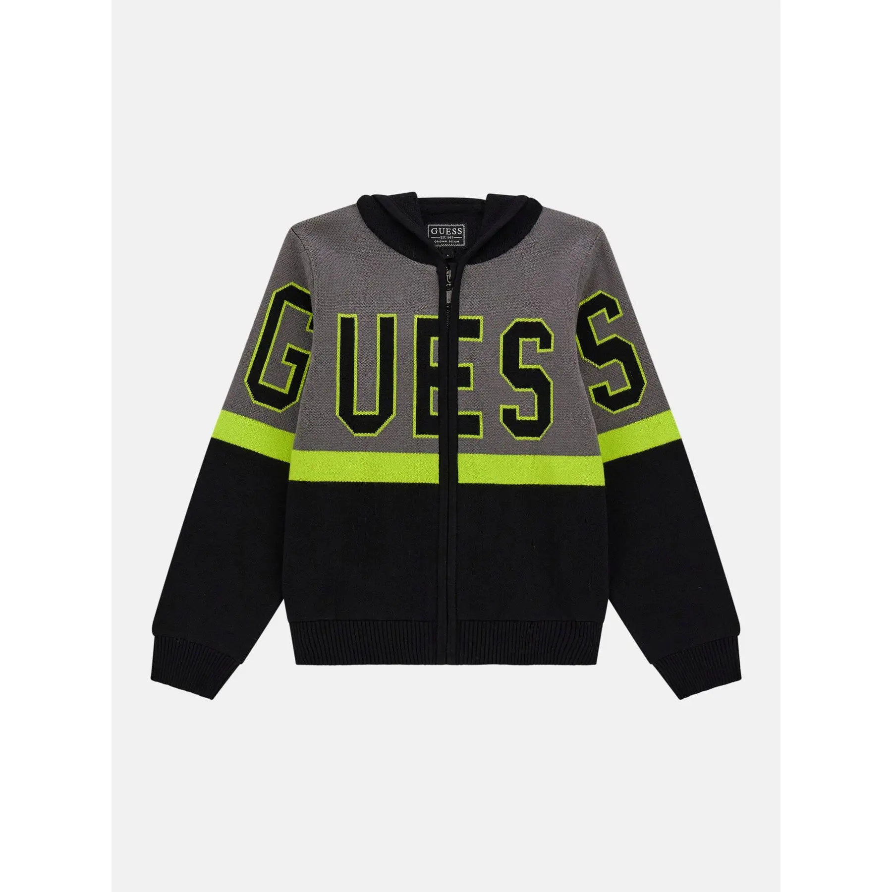 7628907022128 - Kinder-Hoodie und Reißverschluss Guess
