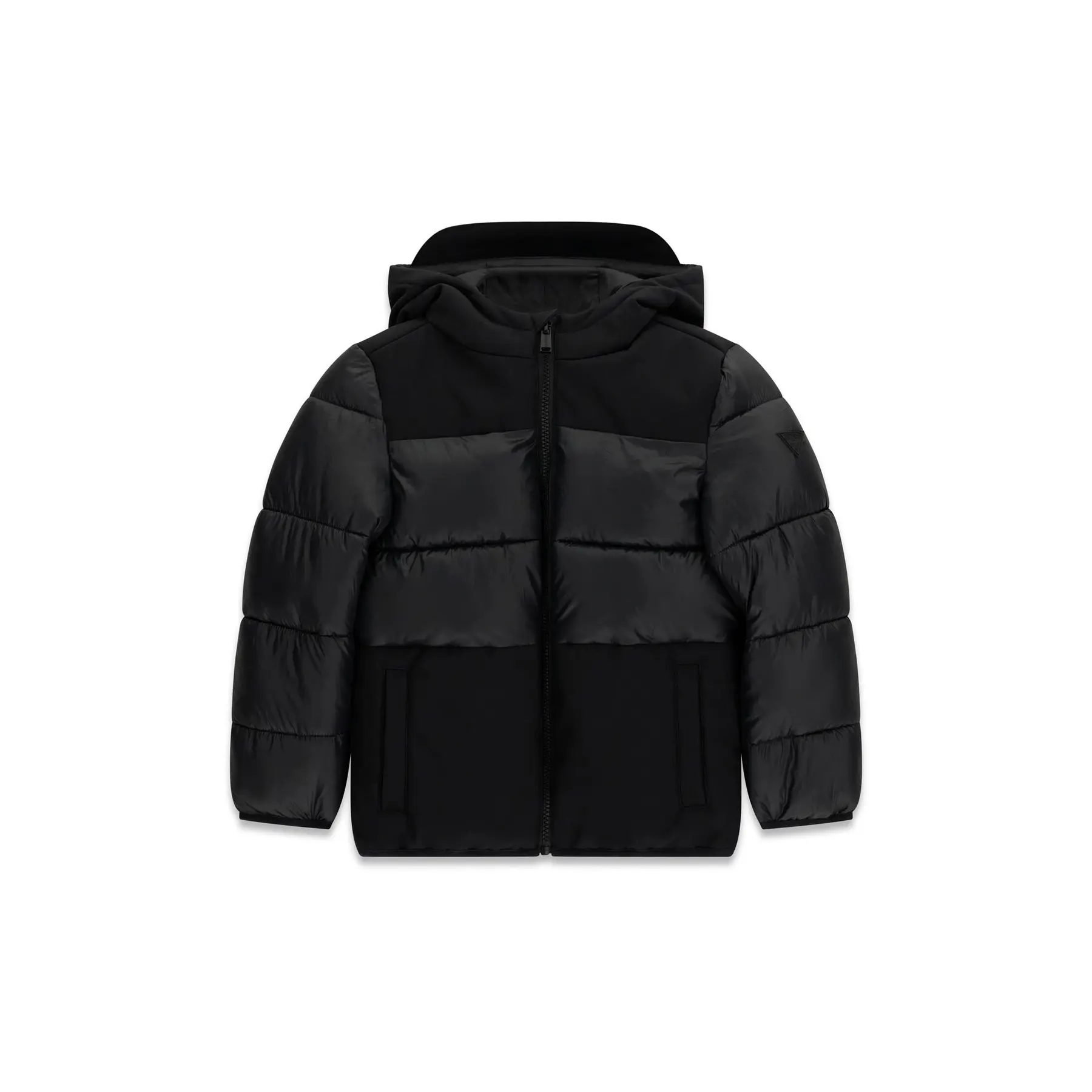 Kinder Steppjacke mit Kapuze Guess Mixed Fabric