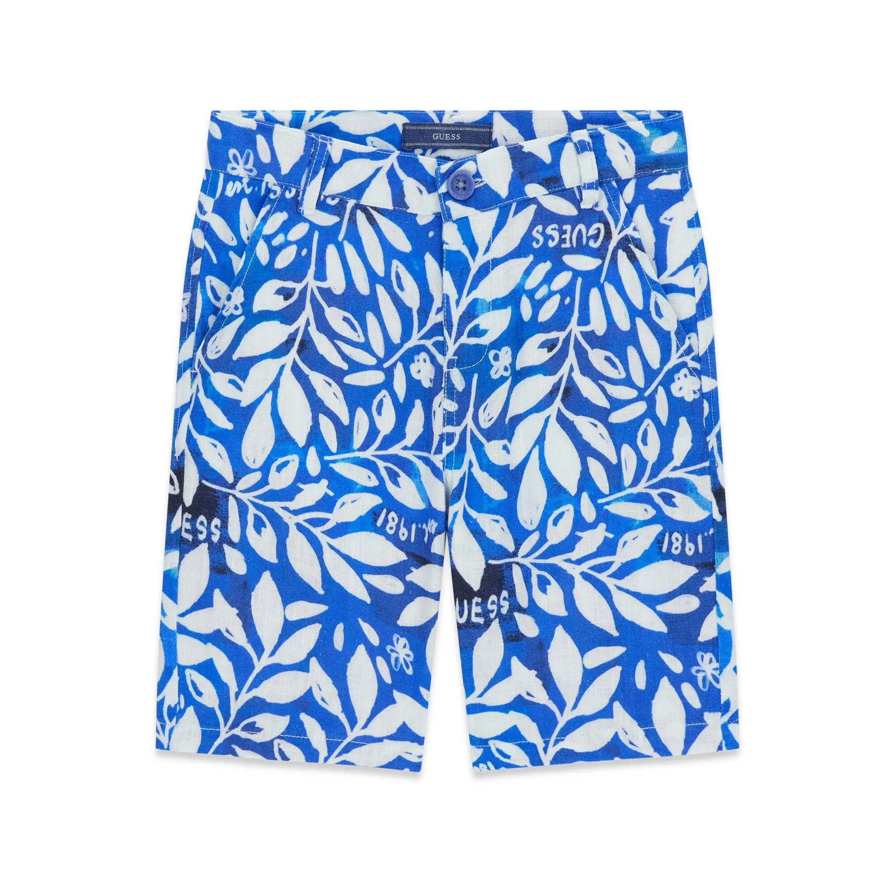 Leinen- und Viskose-Bermudas für Kinder Guess