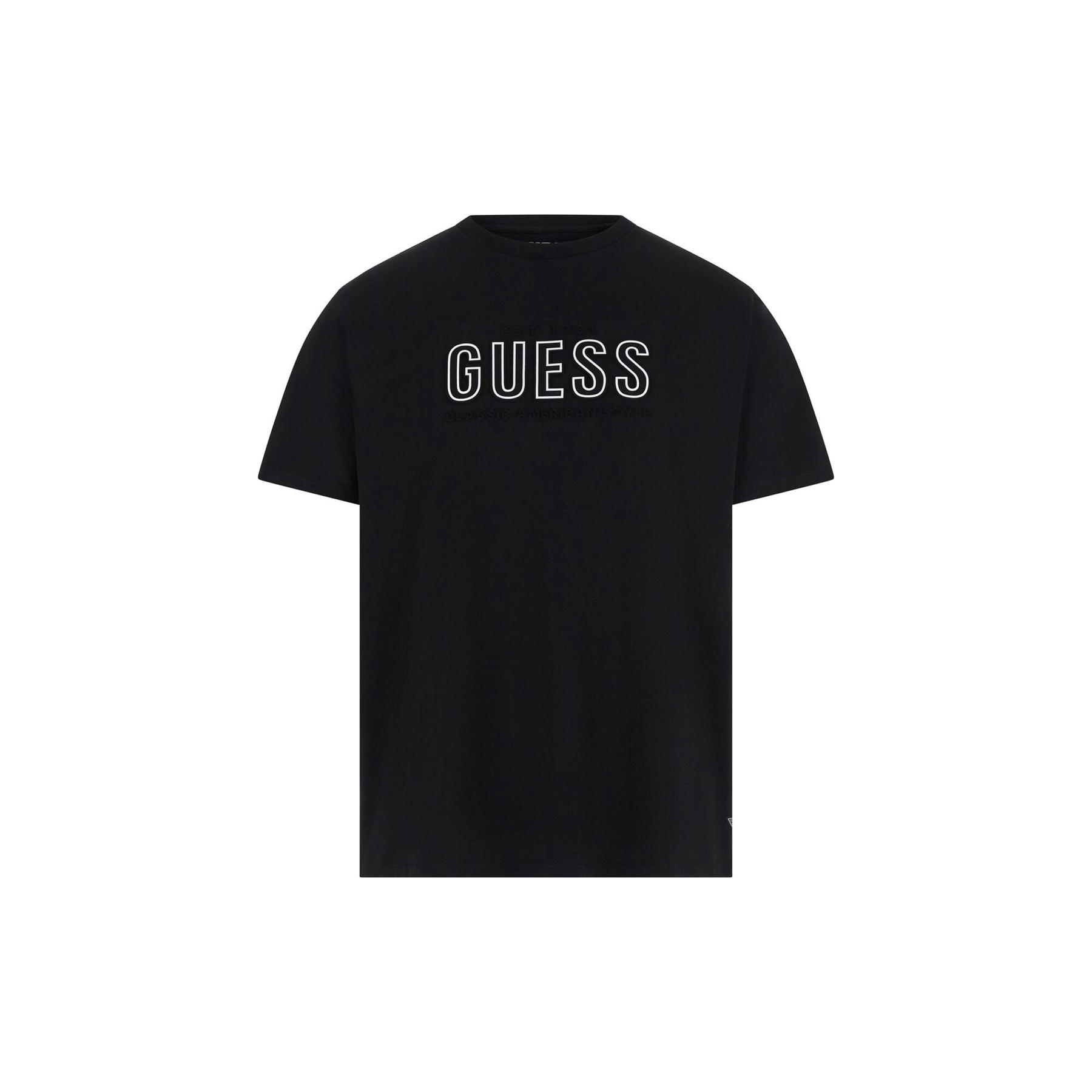7628907099984 - Basic T-Shirt mit geprägtem Logo Guess
