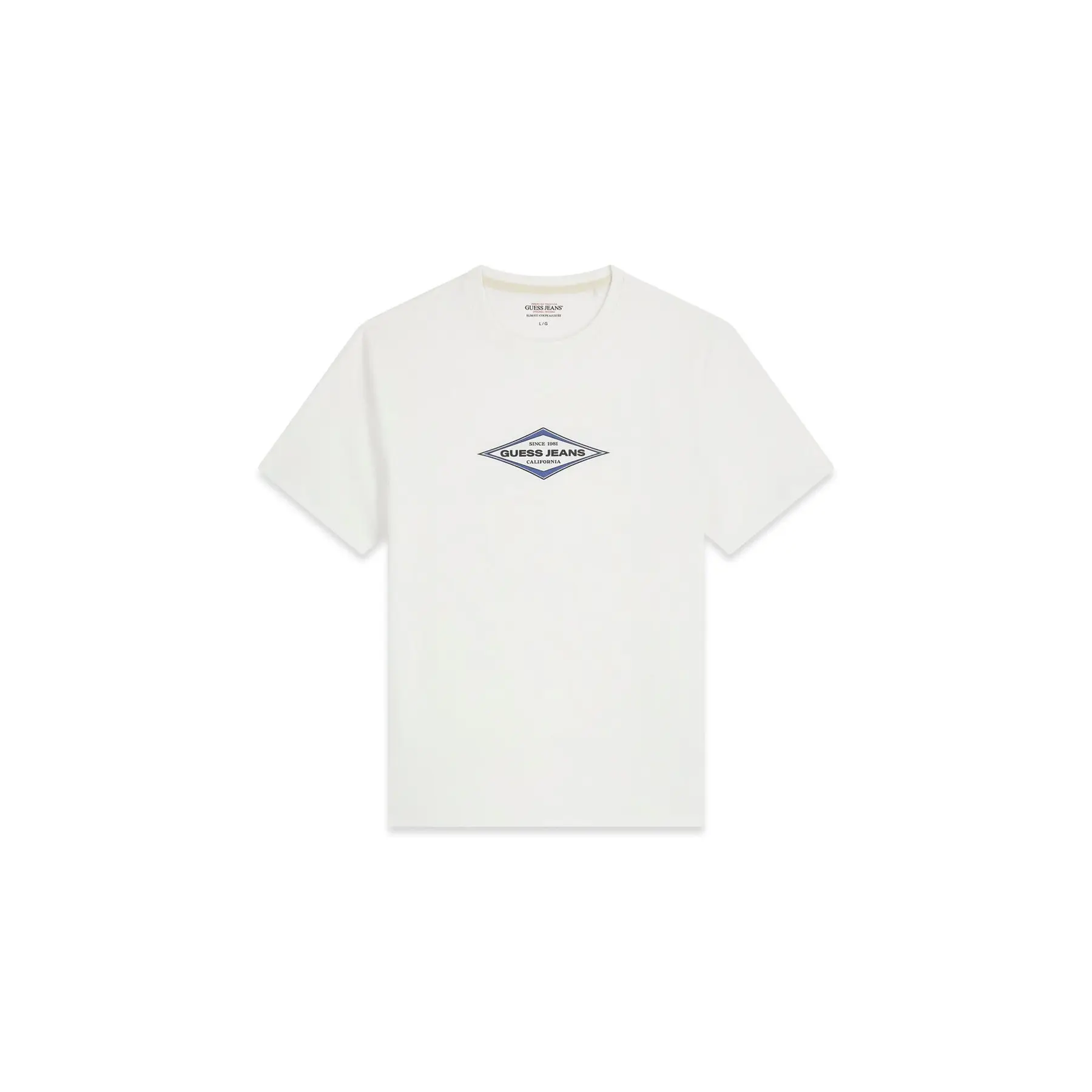 Guess Blanc Printed Logo T-Shirt