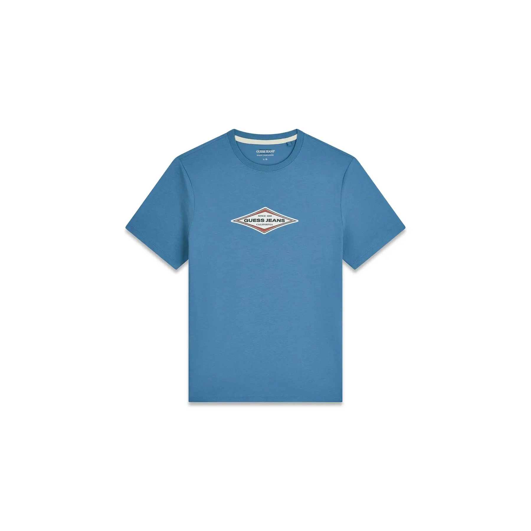 Guess Men's Bleu Printed Logo T-Shirt