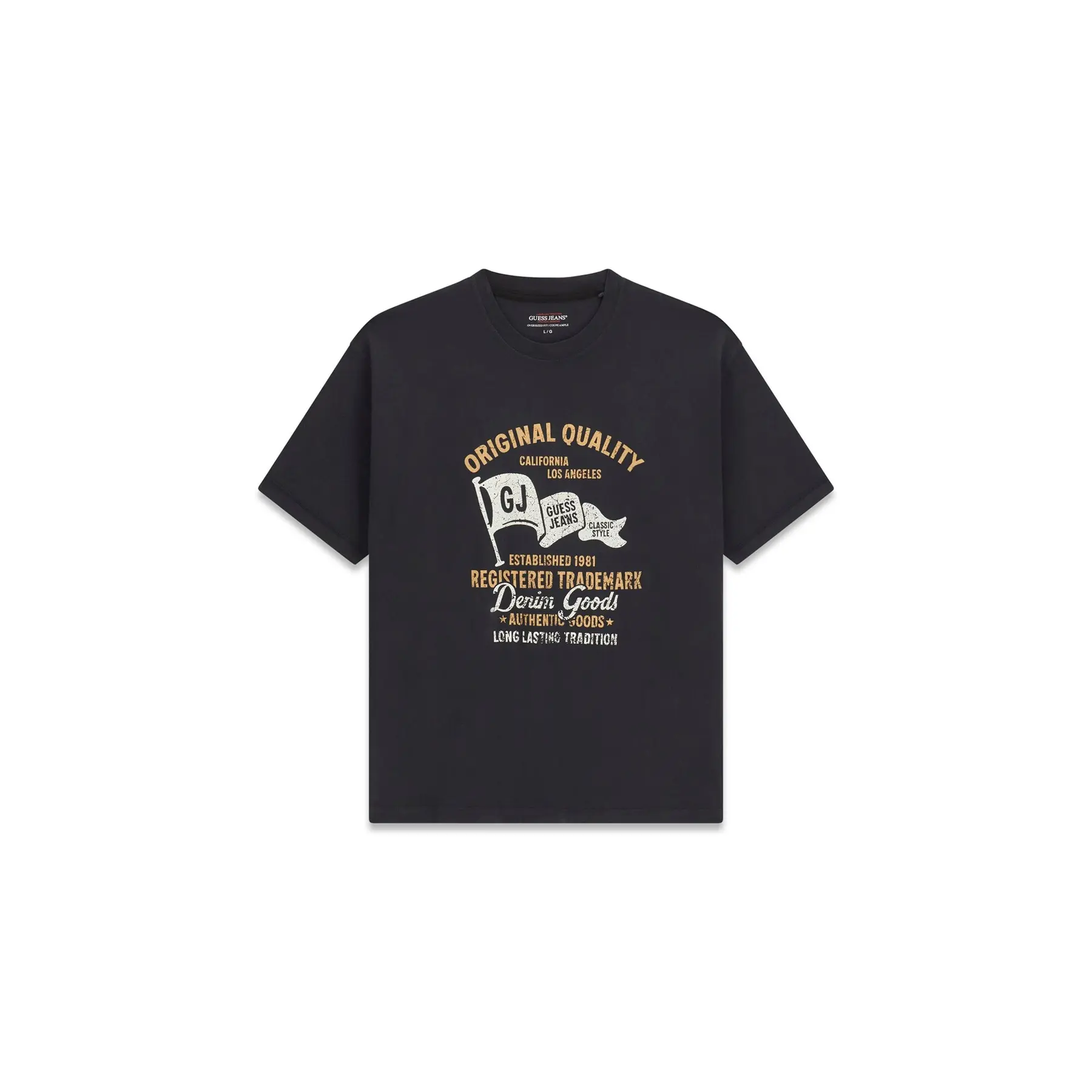 Image of Oversized T-Shirt mit Druck Guess