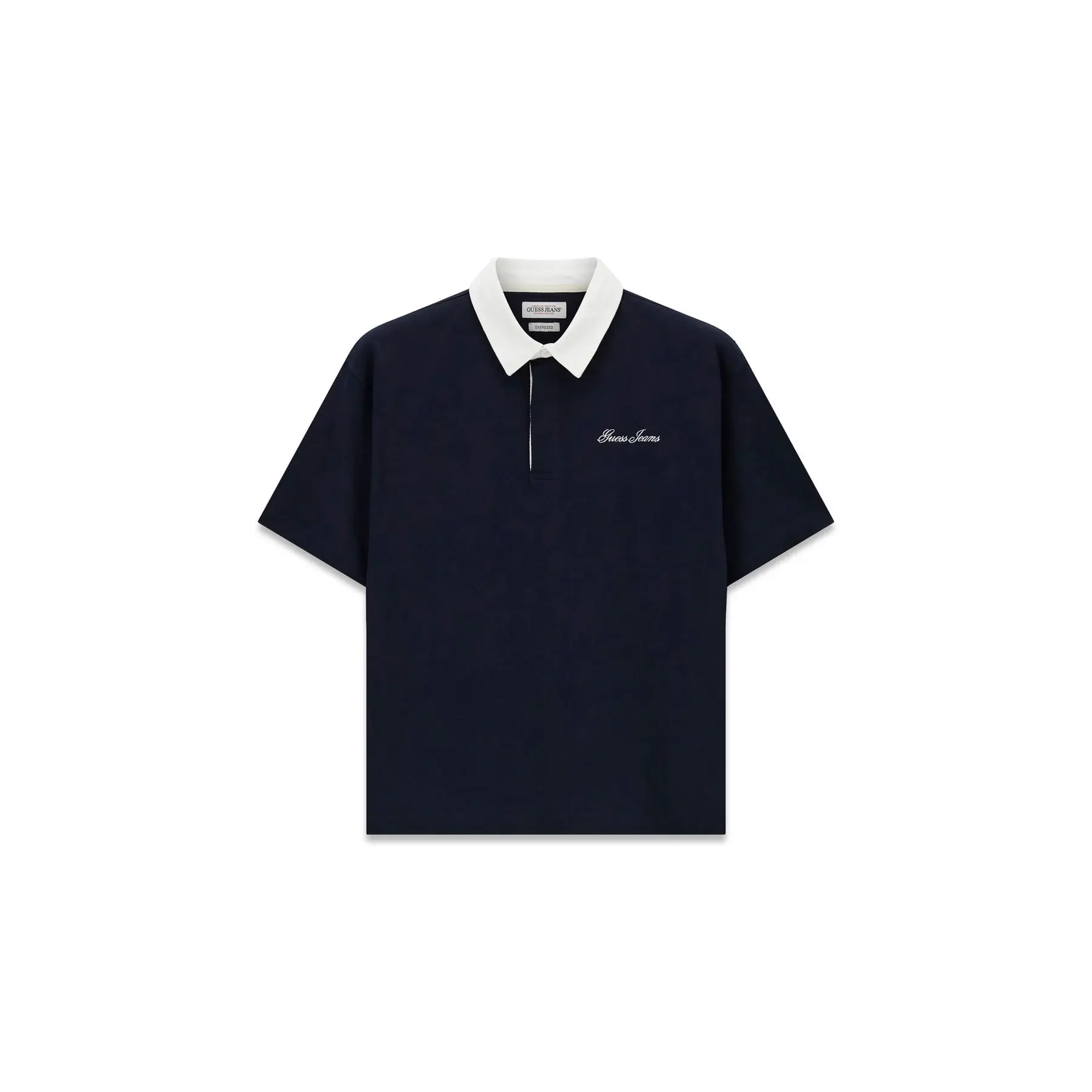 Guess Noir Oversized Polo Shirt