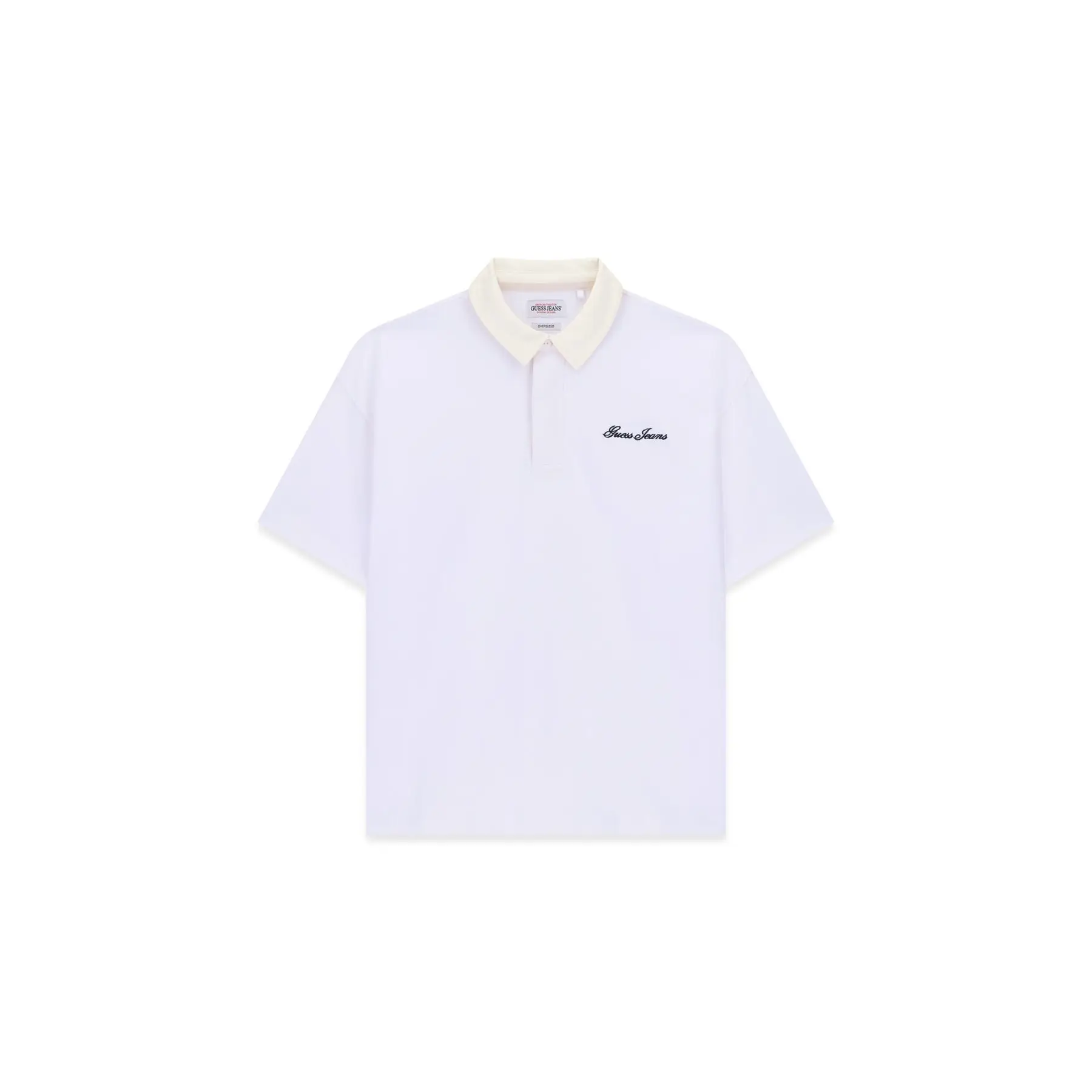 Guess Blanc Oversized Polo Shirt