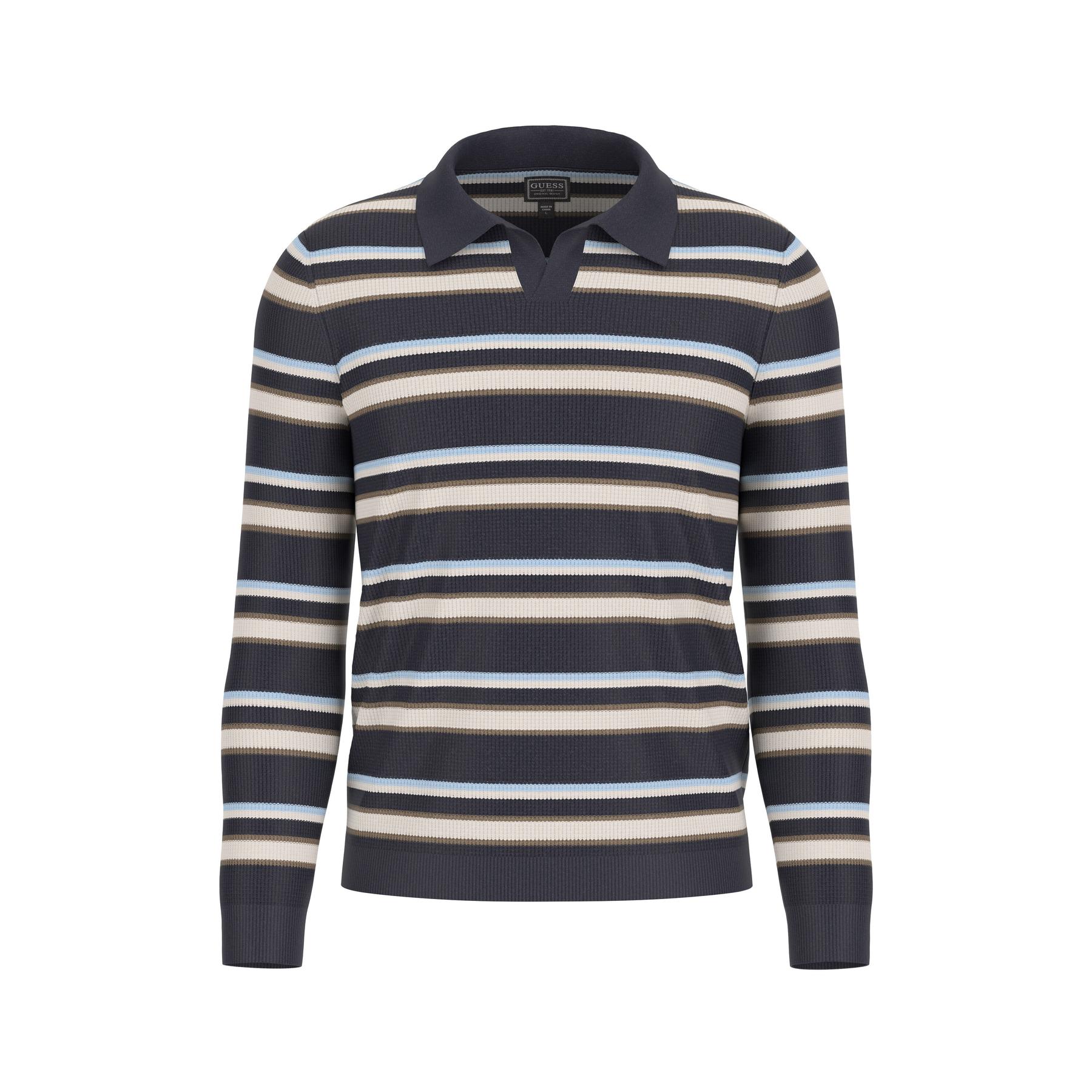Polo a maniche lunghe  Multi Stripe Stanton