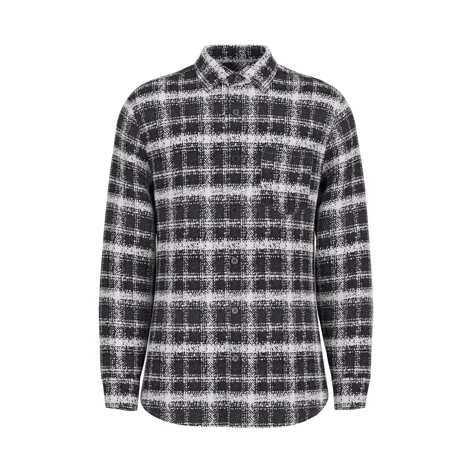 Camicia a quadri in tweed con maniche lunghe  Winston