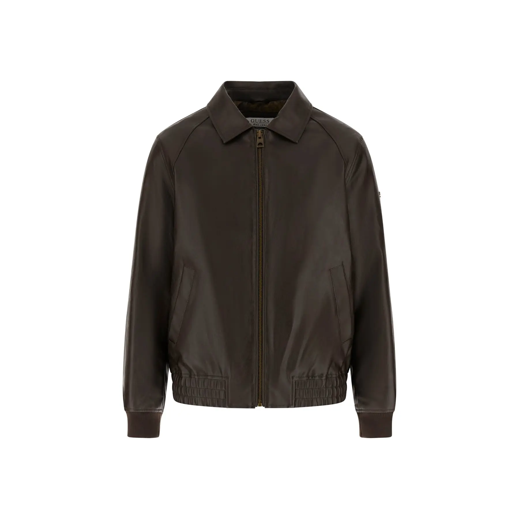 Image of Fliegerjacke aus Leder Guess
