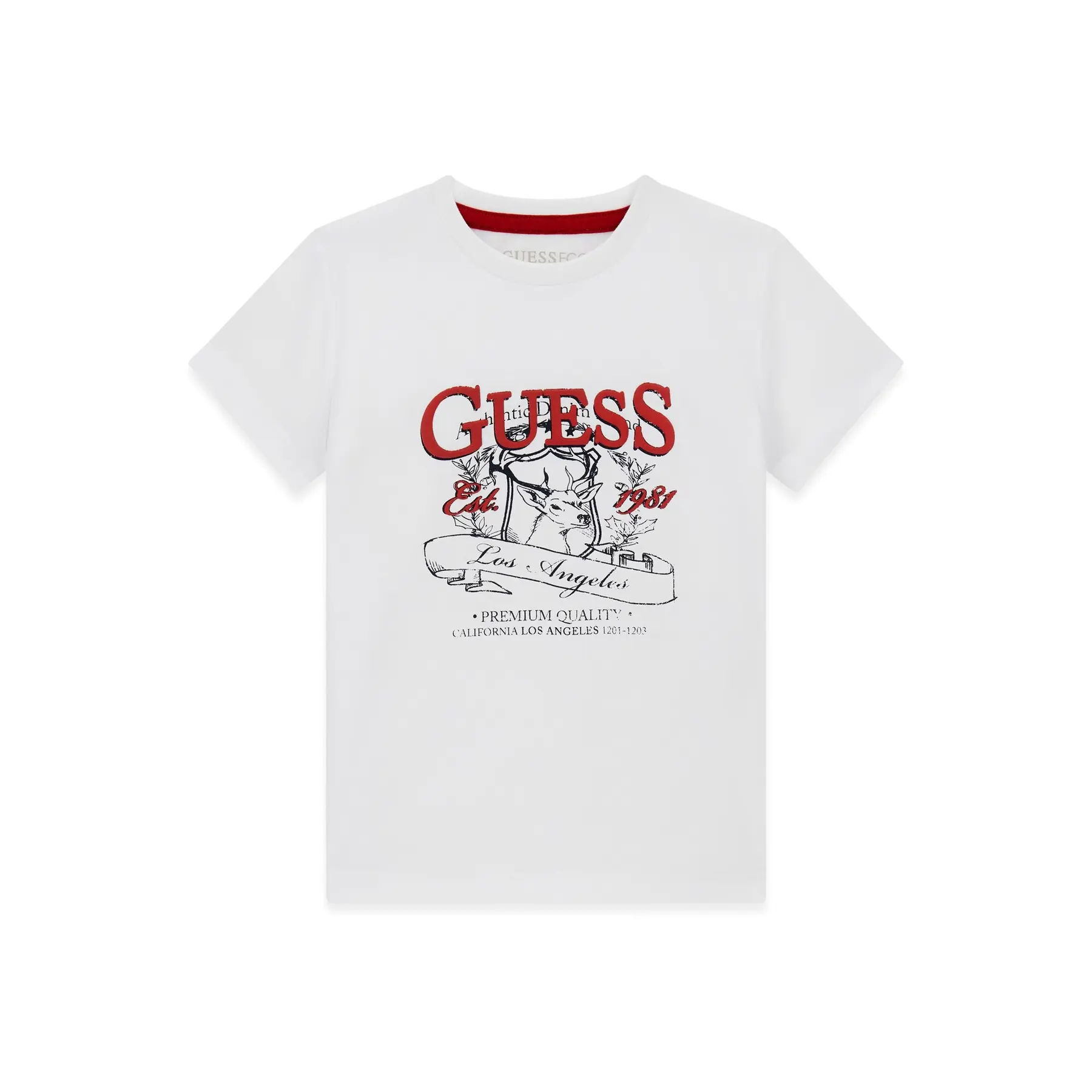 T-shirt met kinderlogo Guess N6BI01-K5849