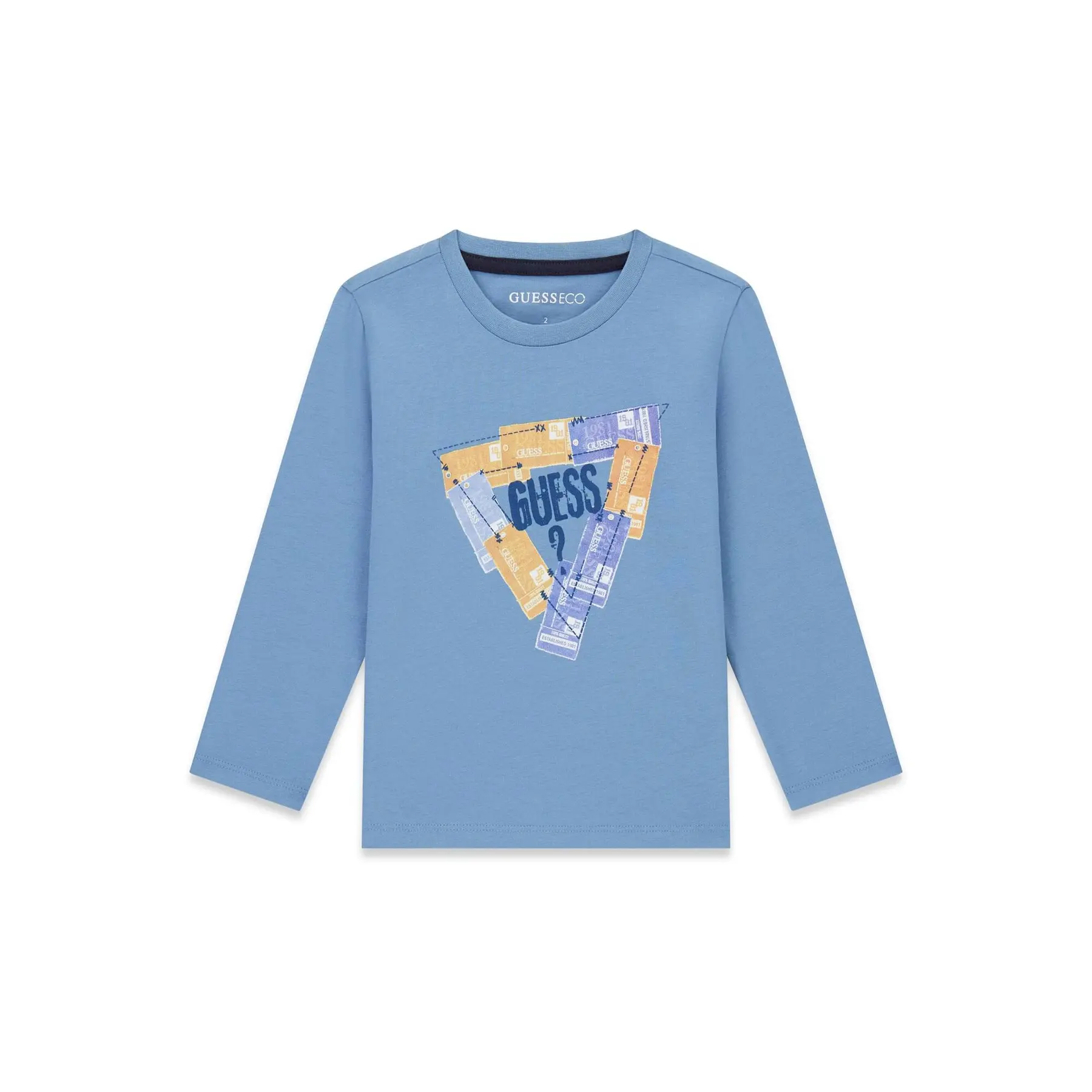 Langarm-T-Shirt Baby Junge Guess Logo N6BI09-K5861