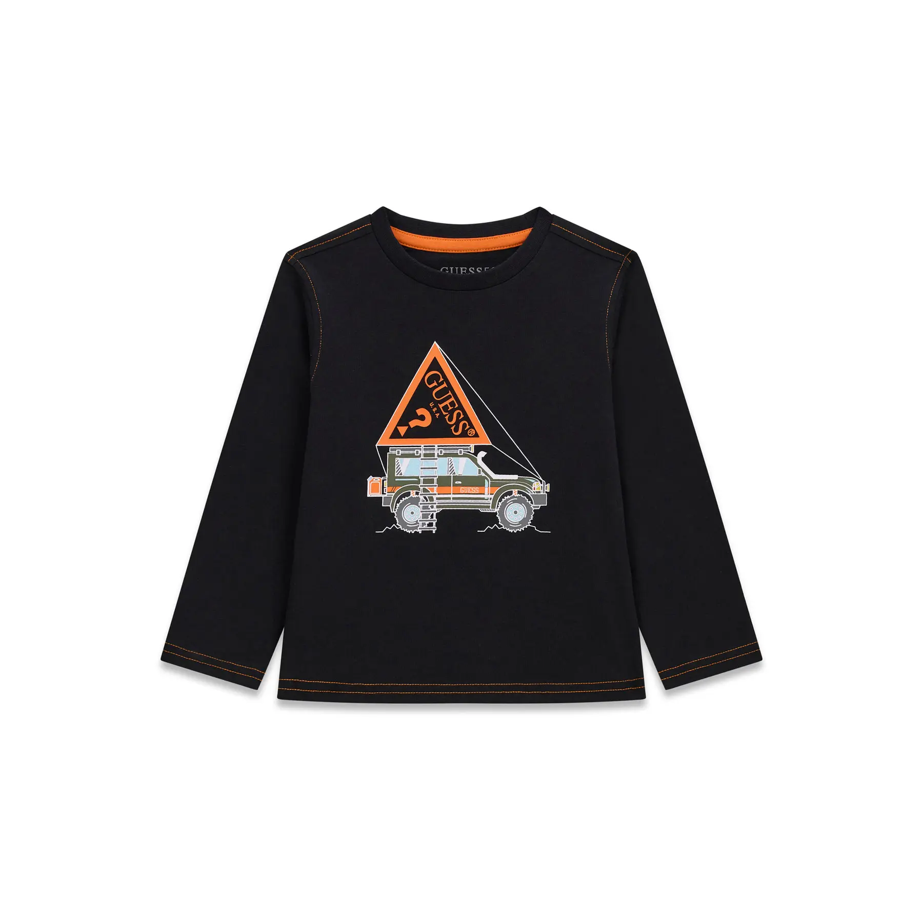 Langarmshirt Kind Guess Logo N6BI13-K5865