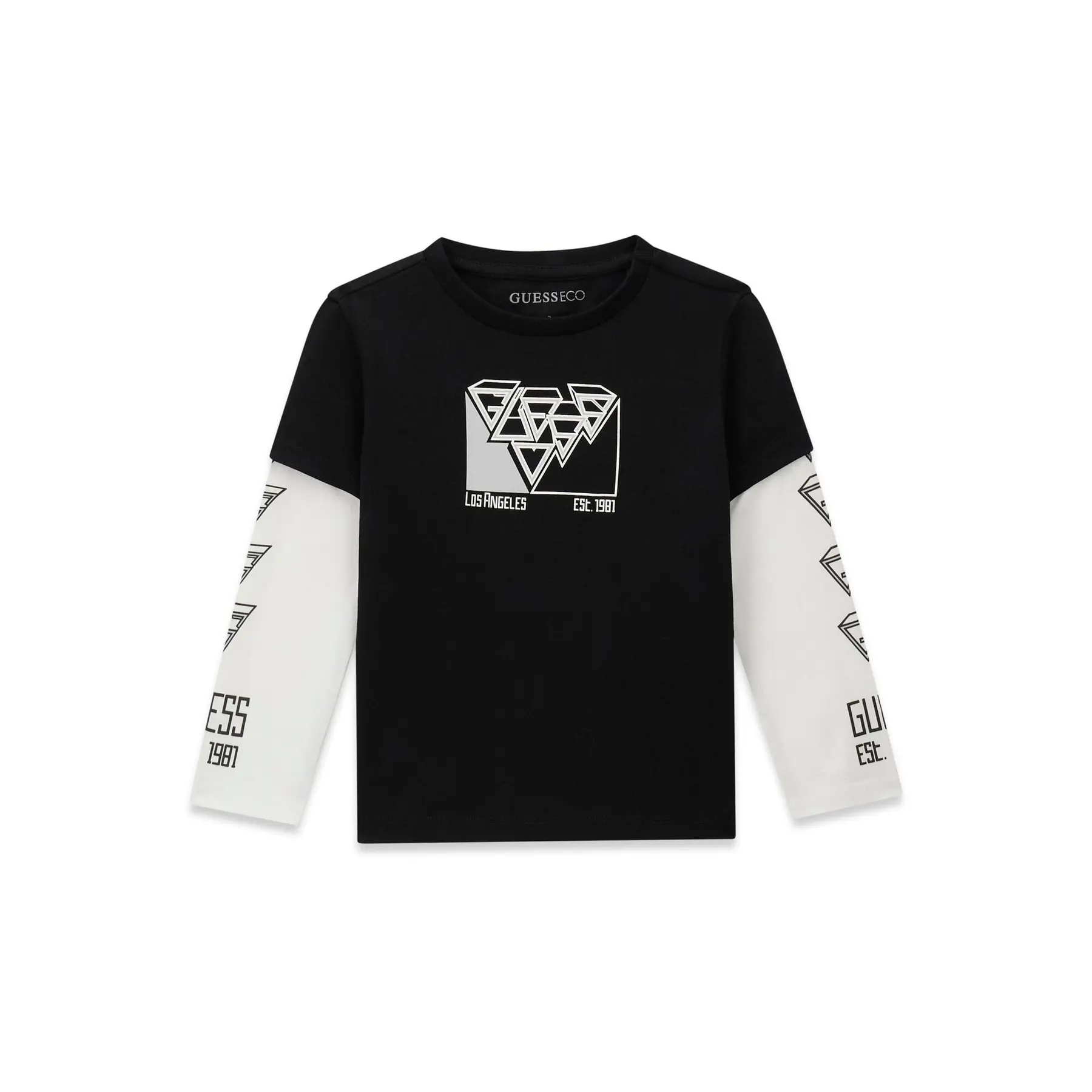 T-shirt met lange mouwen voor babyjongens Guess N6BI15-K5867