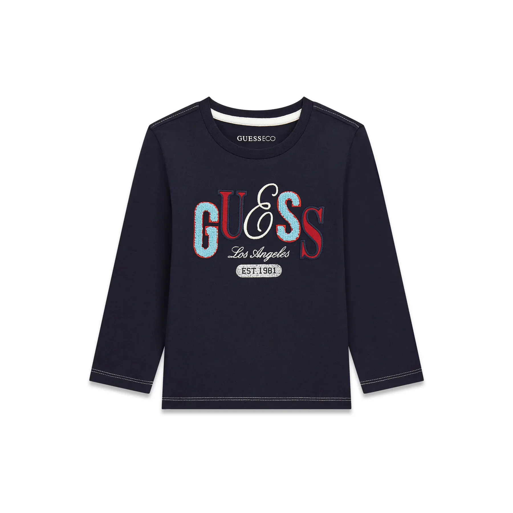 Langarm-T-Shirt Baby Junge Guess Logo N6BI19-K8008