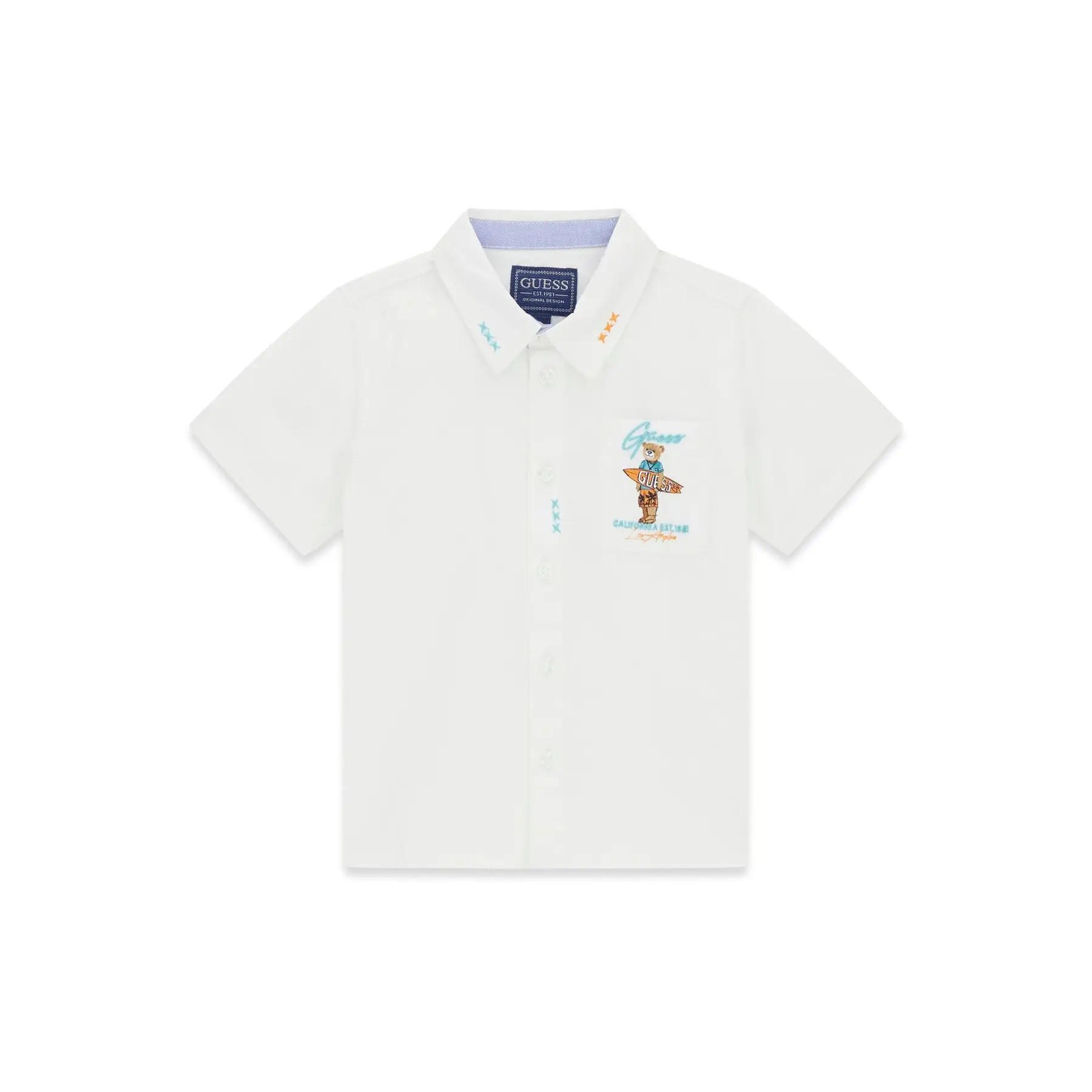 7621235899073 - Kurzärmliges Popeline-Hemd für Baby Jungen Guess