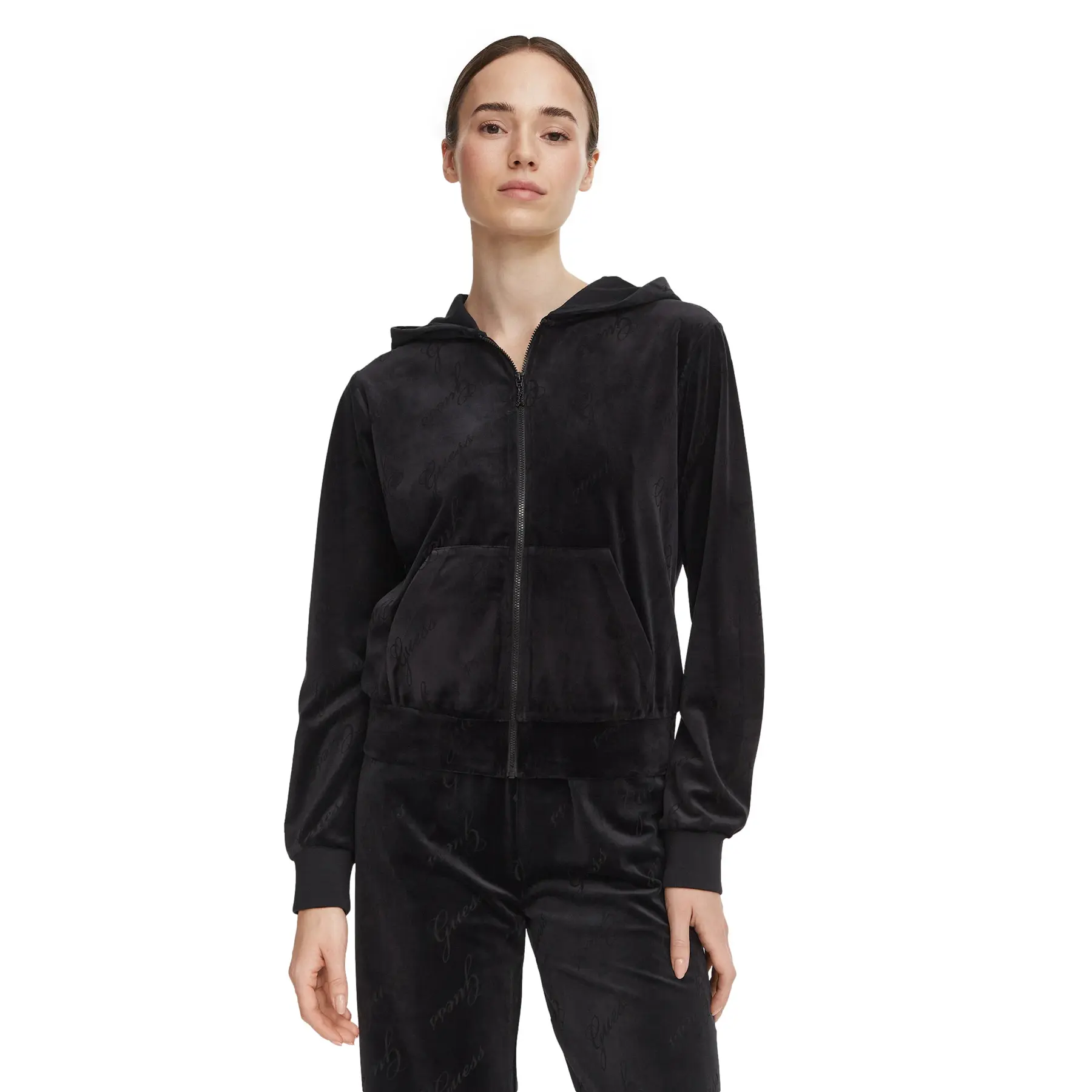 Damessweater met rits en capuchon Guess Loren