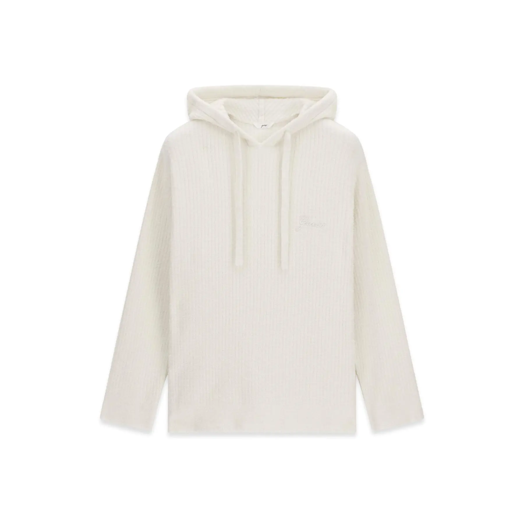 Guess Women's Blanc Hooded Sweatshirt Lua