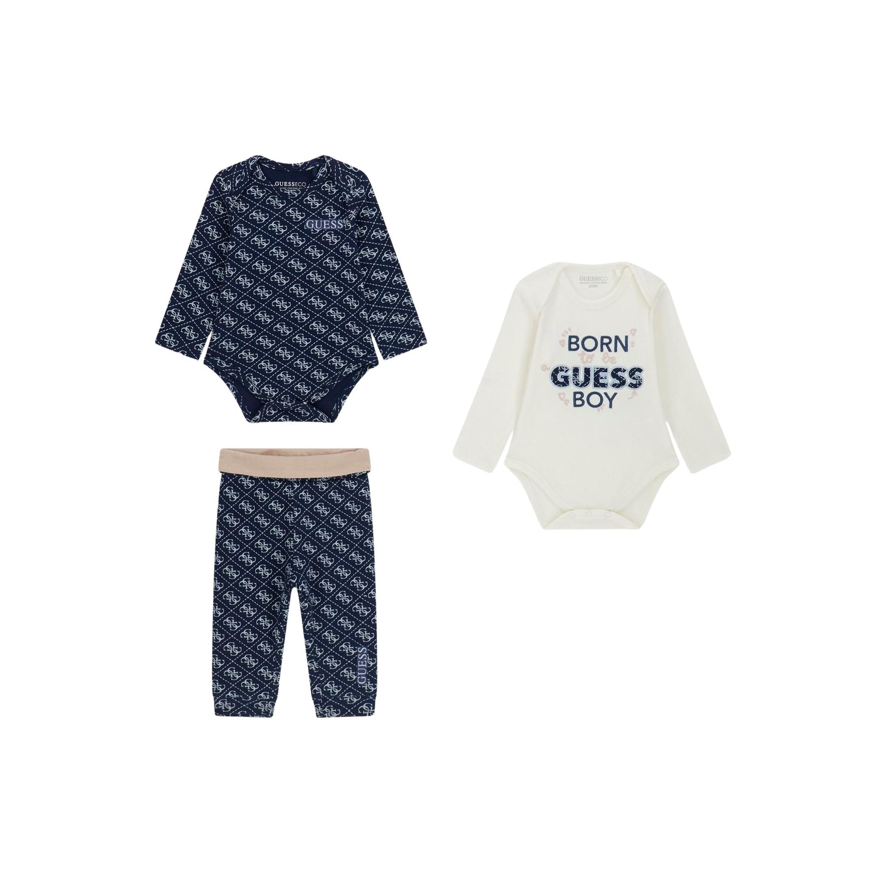 7628907835810 - Baby-Jungen-Body und Hose Set Guess