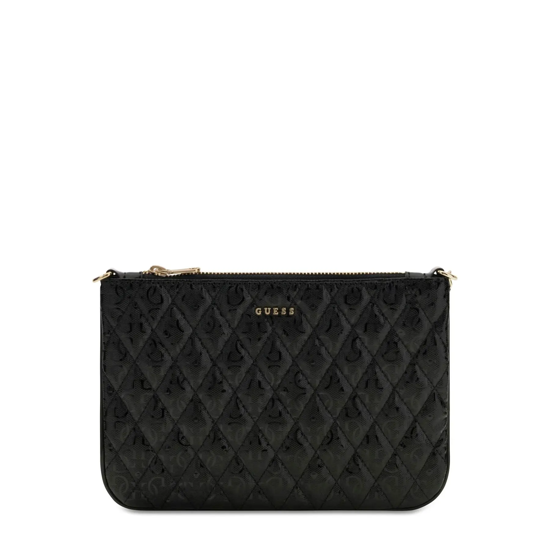 GUESS avondtas accessoiretas Tamara Flat Pouch Black zwart