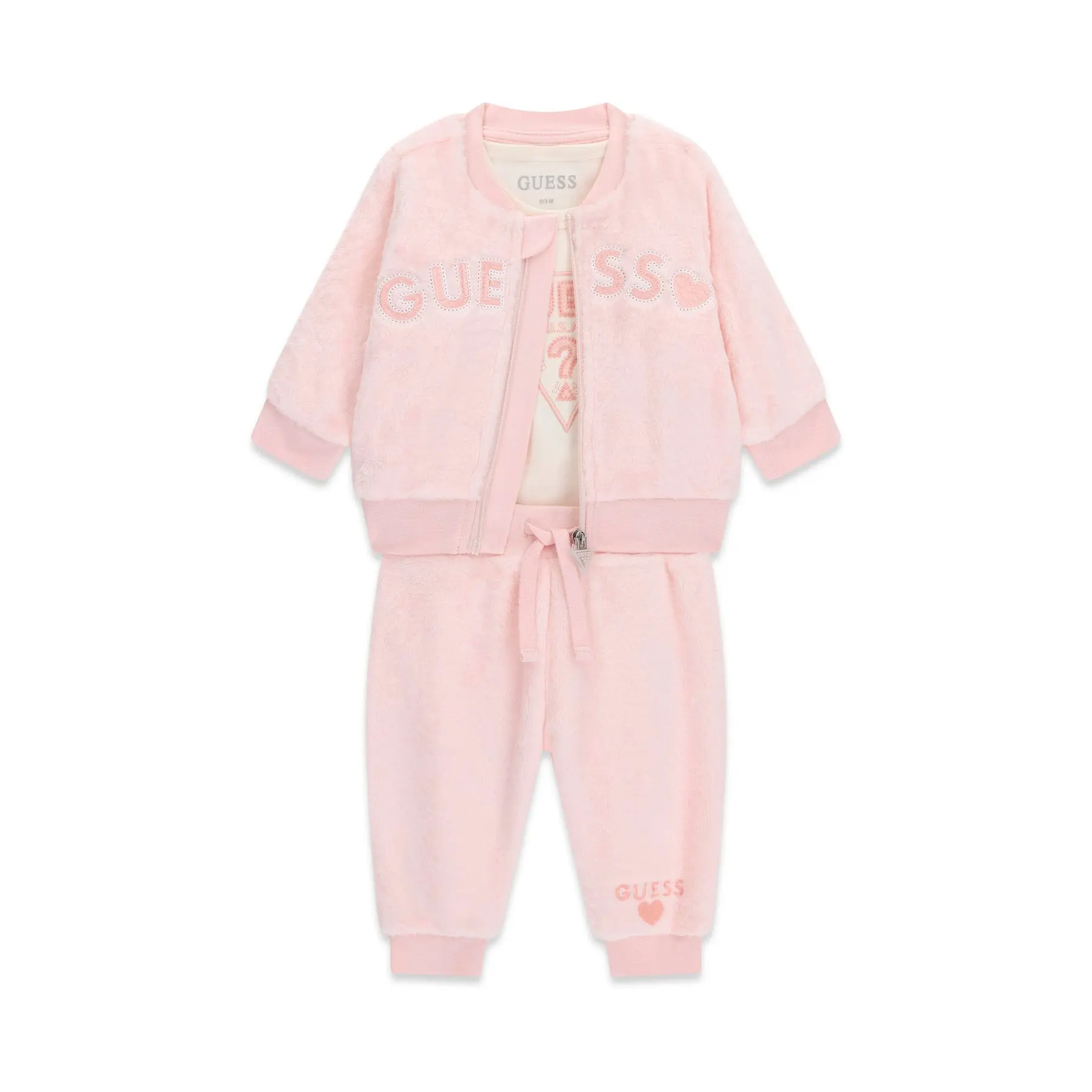Langarmoberteil mit Reißverschluss für Mädchen Baby Guess