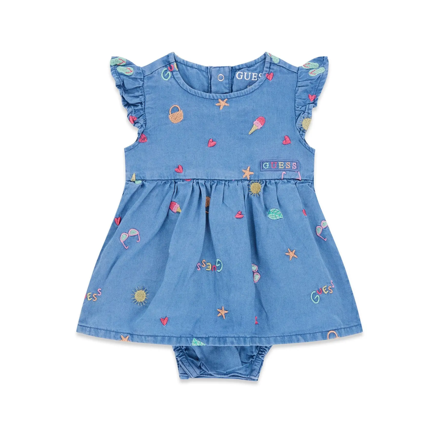 Baby girl chambray bodysuit Guess