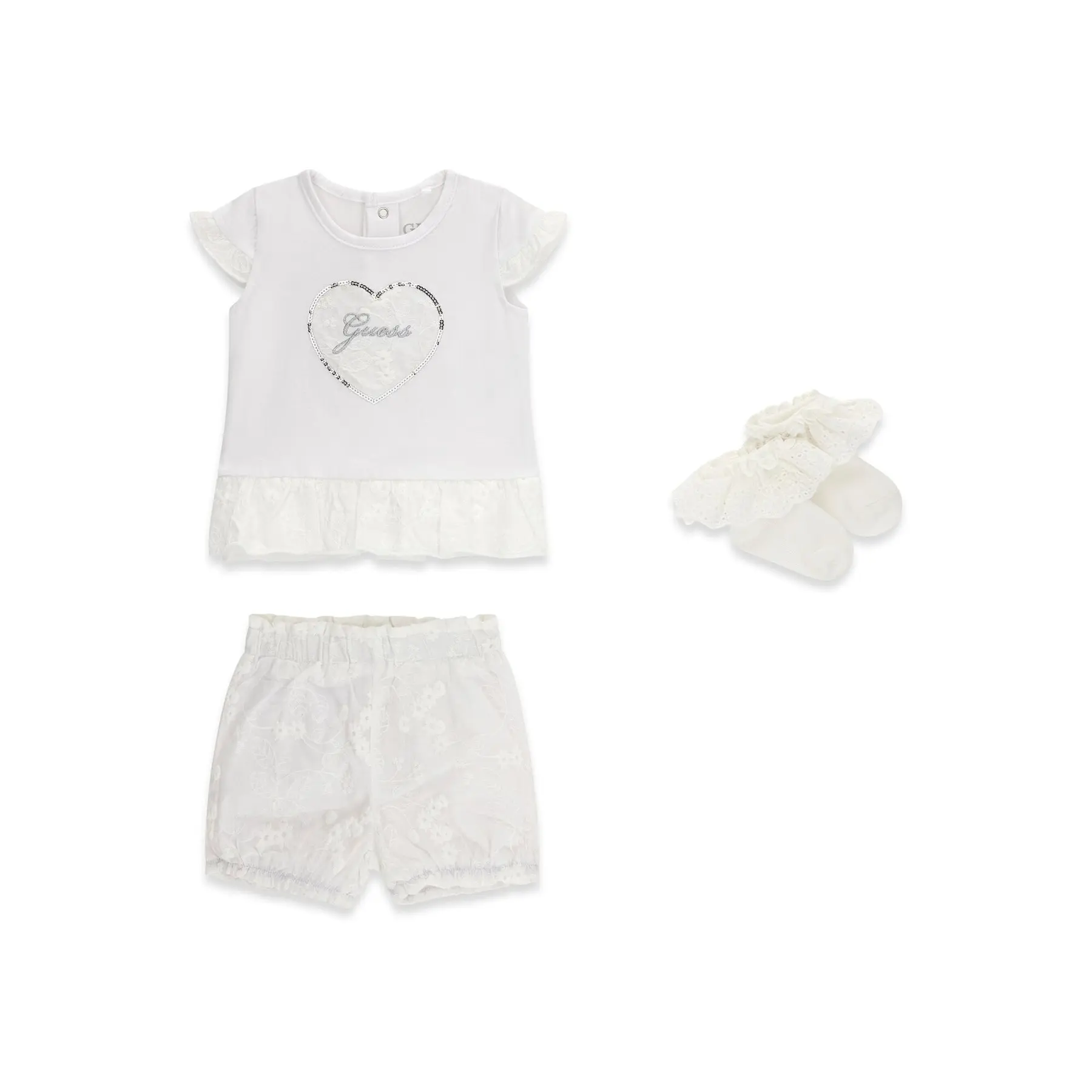 Baby girl t-shirt and shorts set Guess