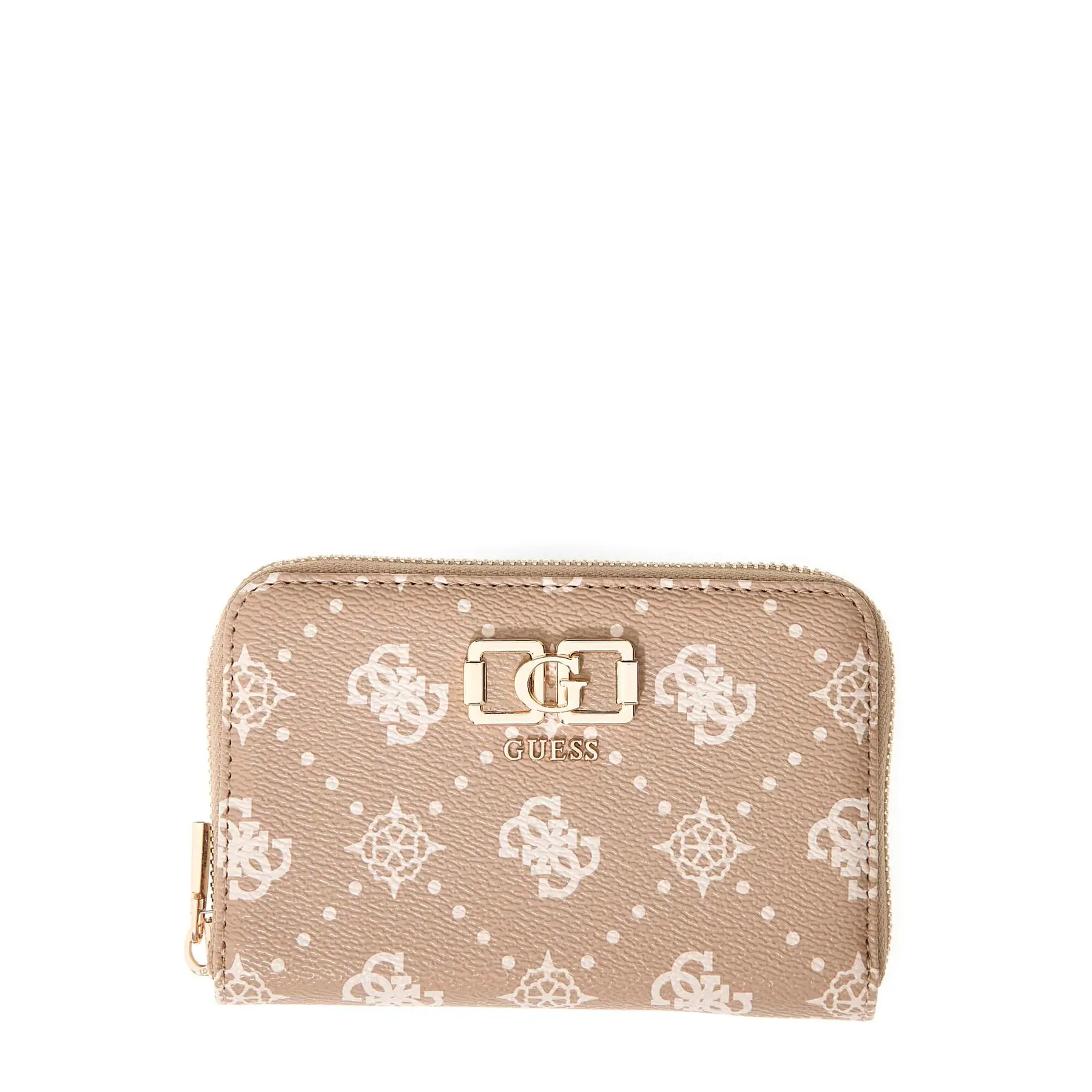Guess Women's Bleu Medium Zip Wallet For Emelie Logo