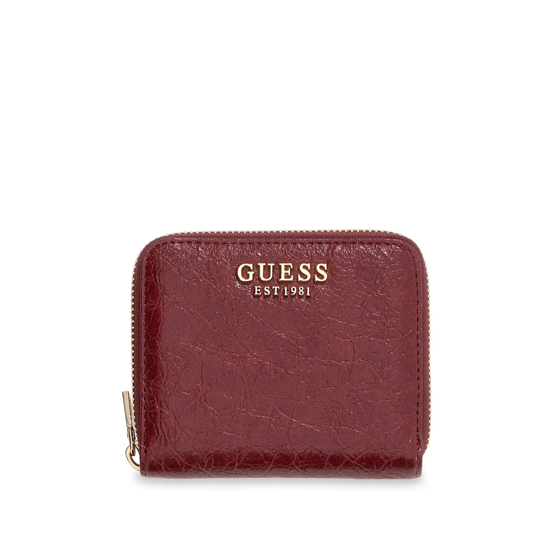 GUESS portemonnee Antonia SLG Zip Around Wallet Red donkerrood