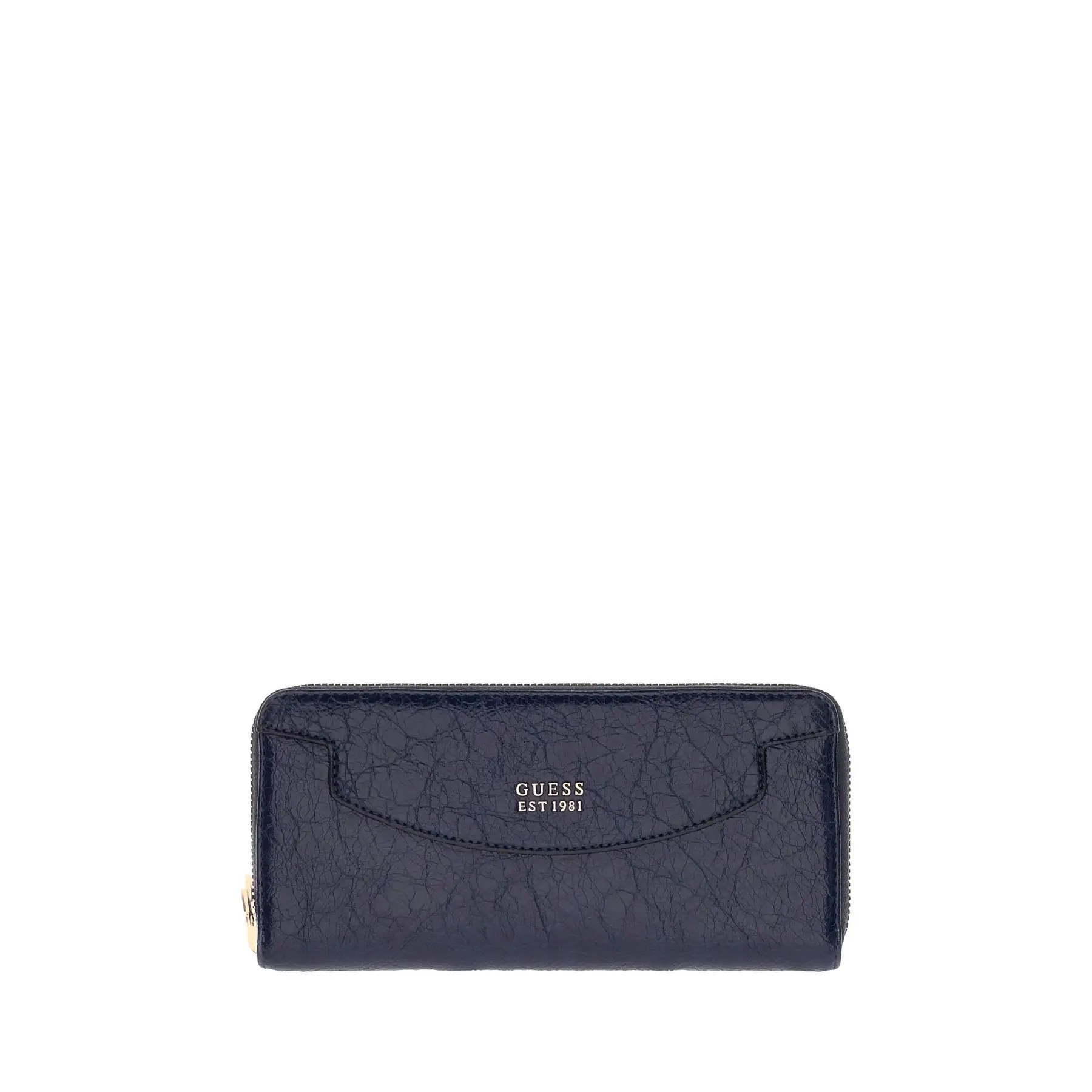 GUESS portemonnee Antonia SLG Zip Around Wallet Midnight donkerblauw