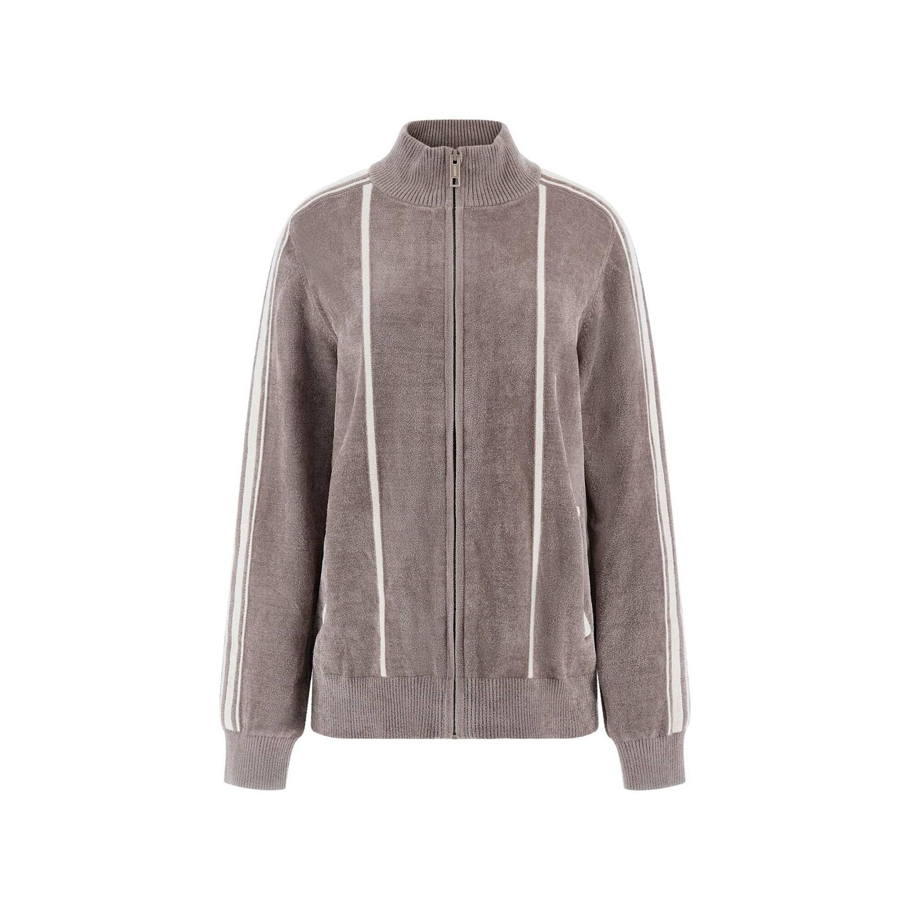 7621806030157 - Frau Chenille Kapuzenpullover mit Reißverschluss Guess