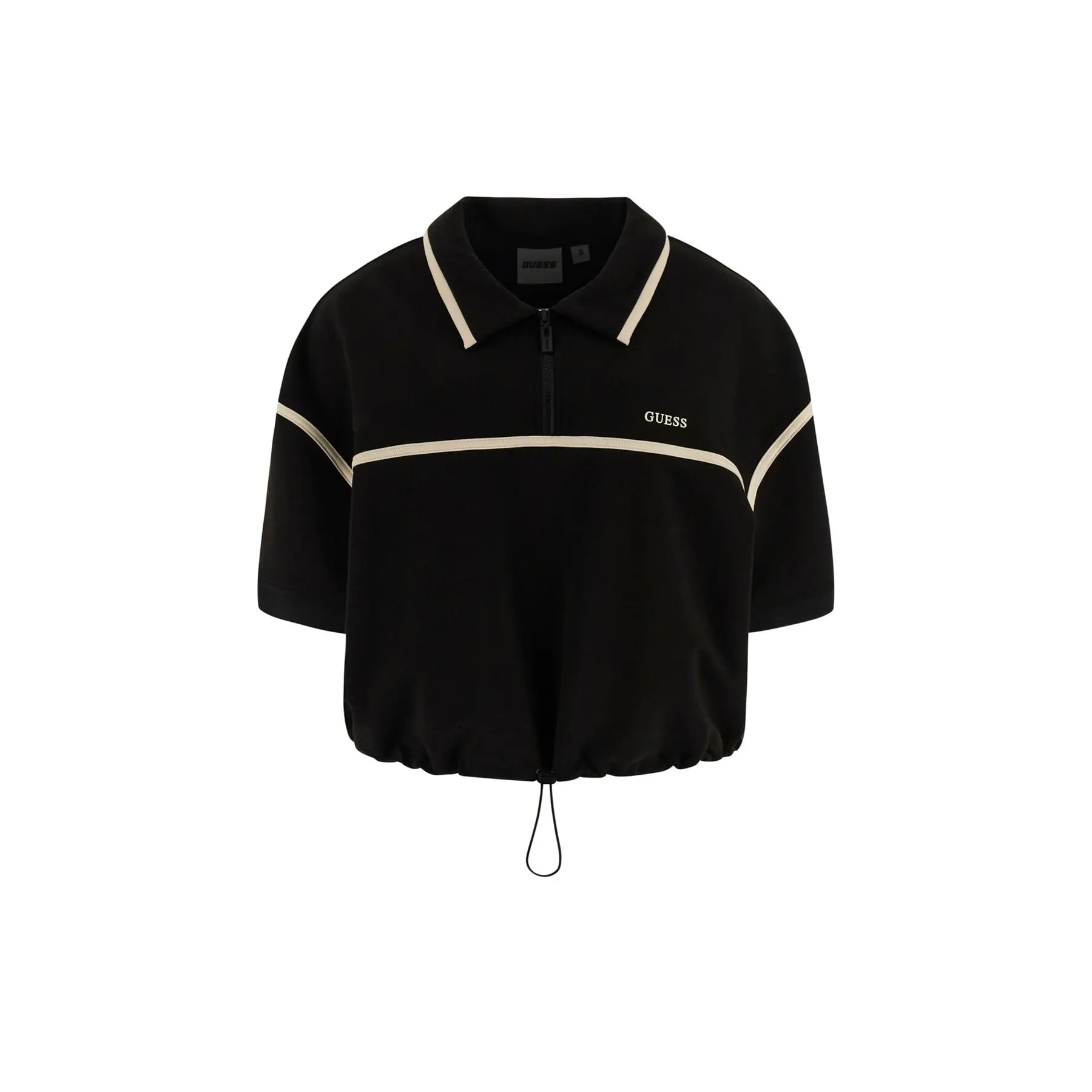 Damen Polo Crop mit 1/2 Reißverschluss Guess Jasmine