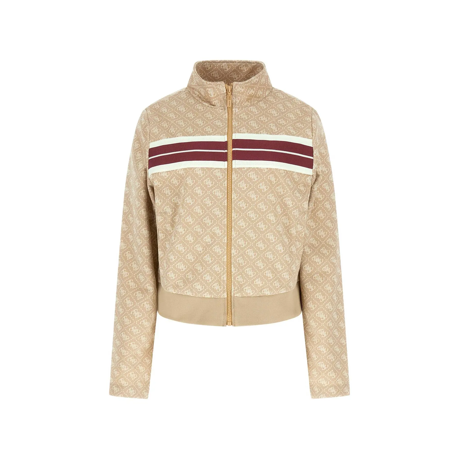 Sweatshirt mit Reißverschluss, Damen Guess Jacquard 4G