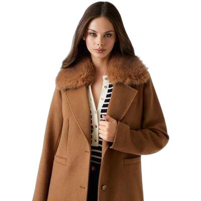 7628907824579 - Damenmantel Karole Fur Collar