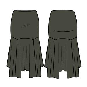7628907124815 - Midi-Rock Damen Kenzie 7628907124815 - Midi-Rock Damen Kenzie