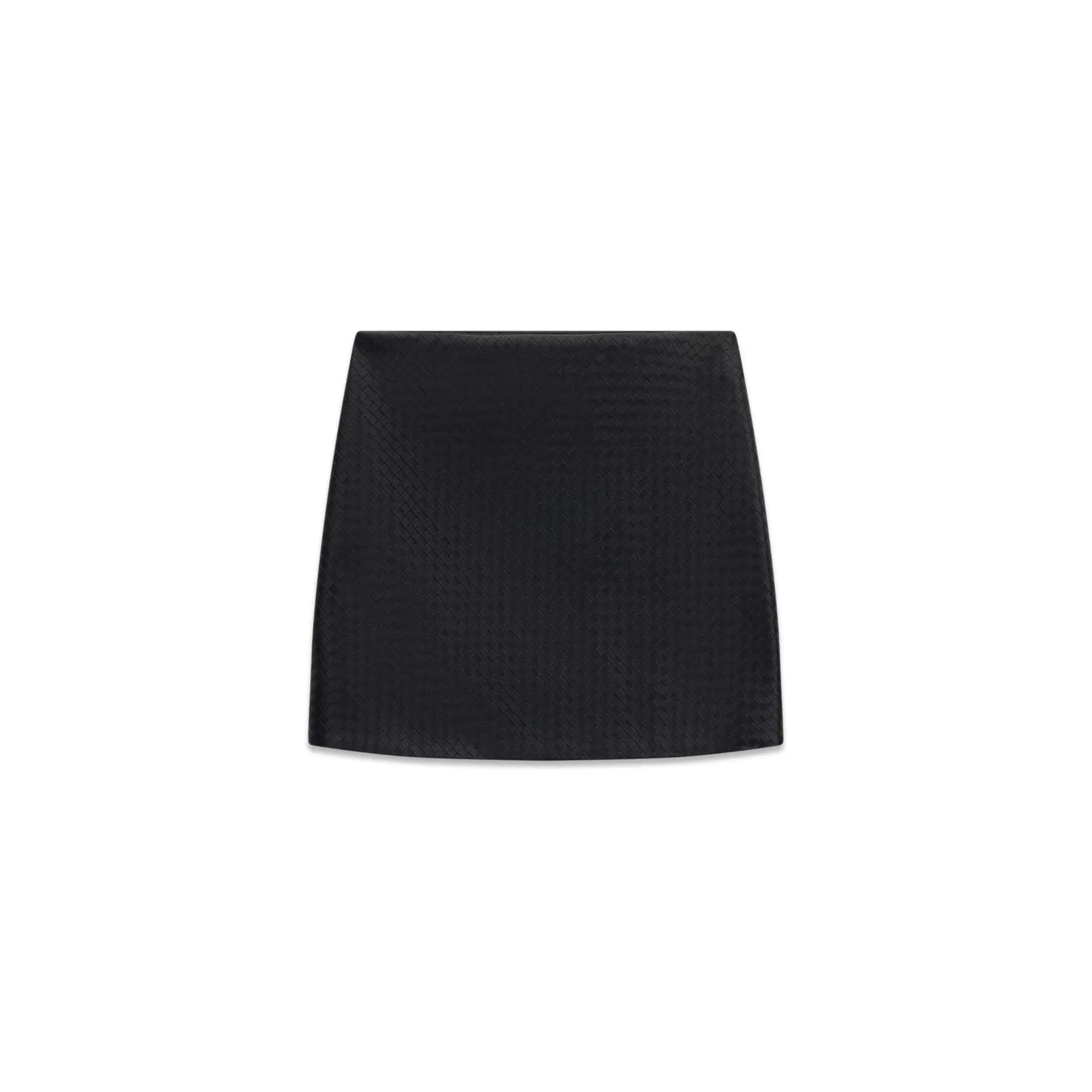 Guess Noir Mini Skirt Woman Sabine Basket Weave