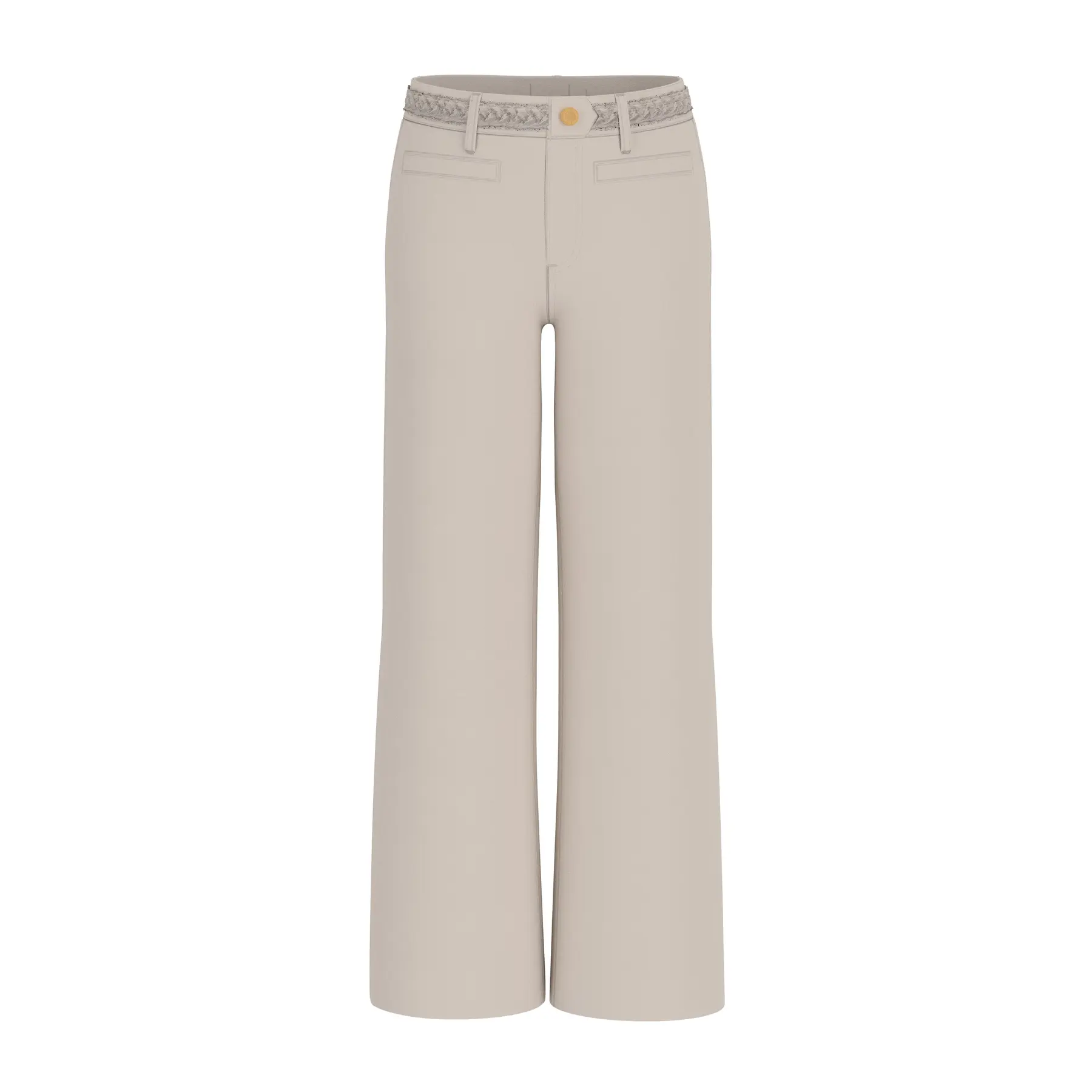 Damenhosen Guess Zoya crop leg braided
