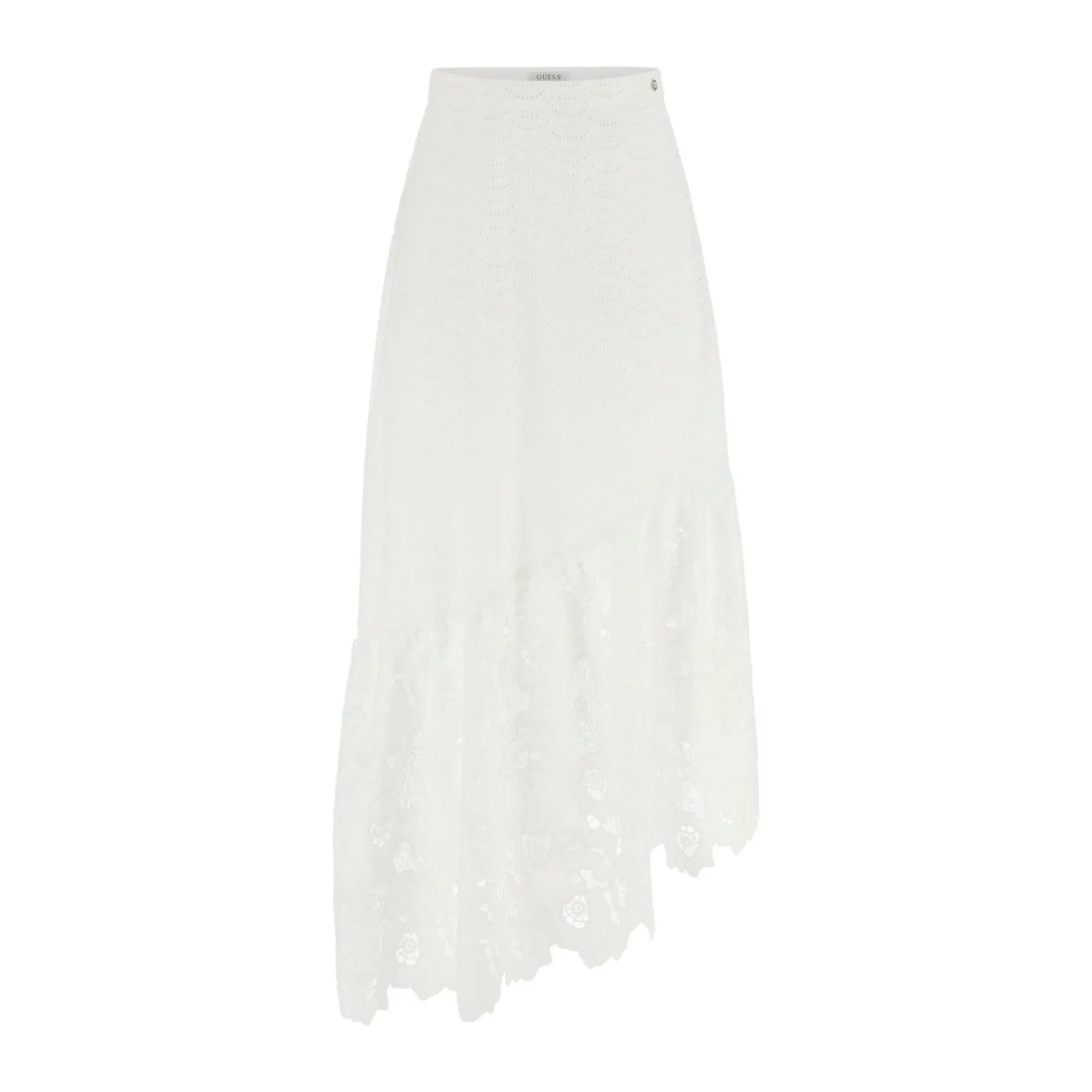 Schwingender Midi-Rock mit Ösen für Damen Guess Sharon