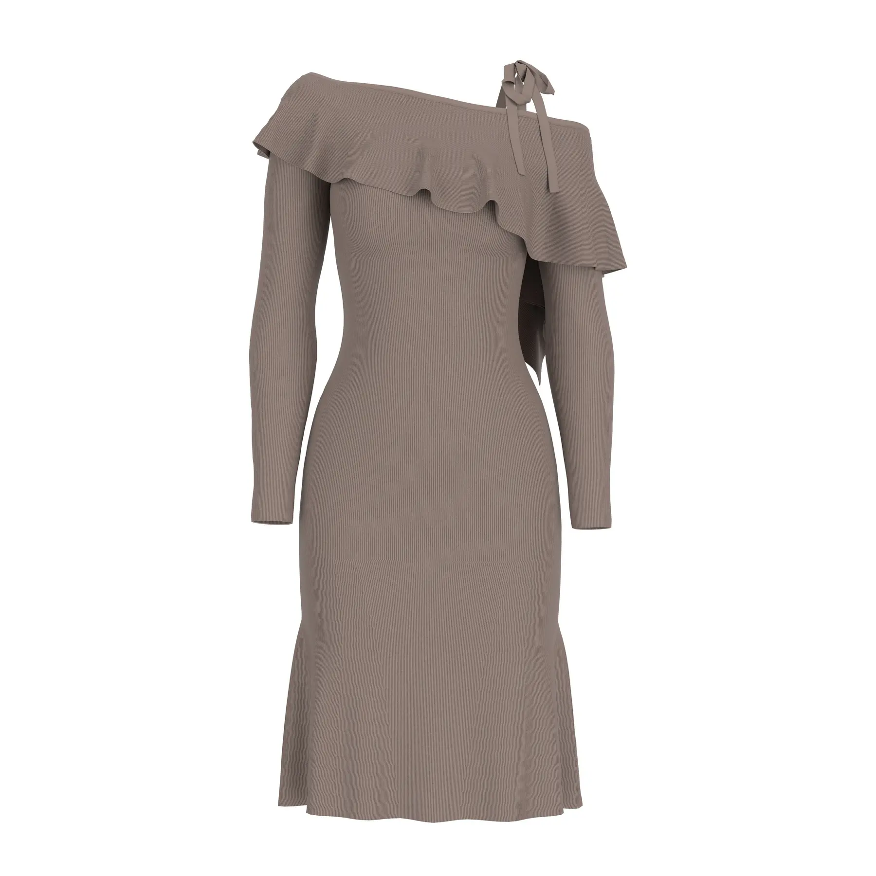 7621235587536 - Geripptes Damenkleid Ambrosia D