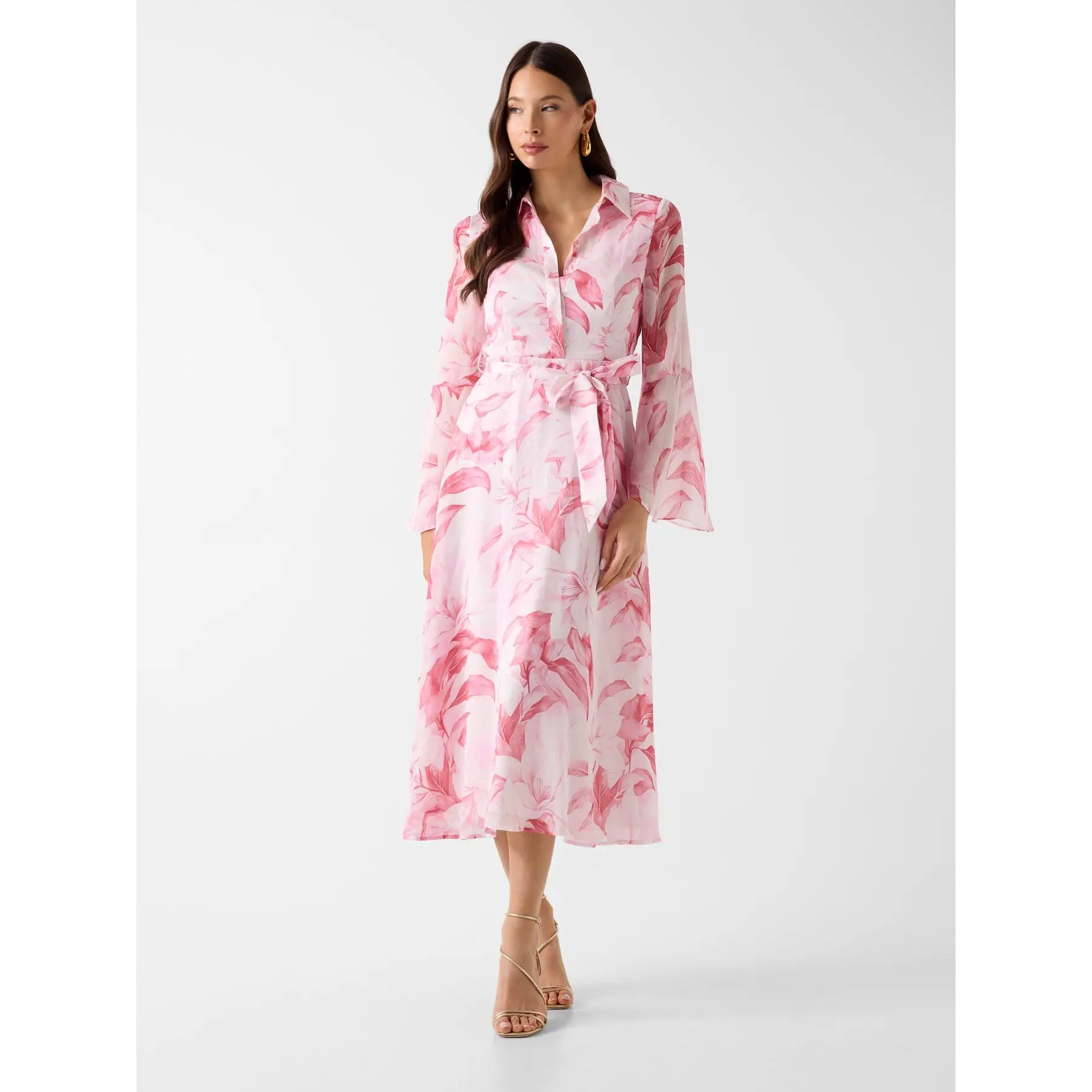 Langarmige Wickelkleid für Damen Guess Laila