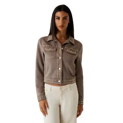 Women's faux leather studded jacket Guess Irina