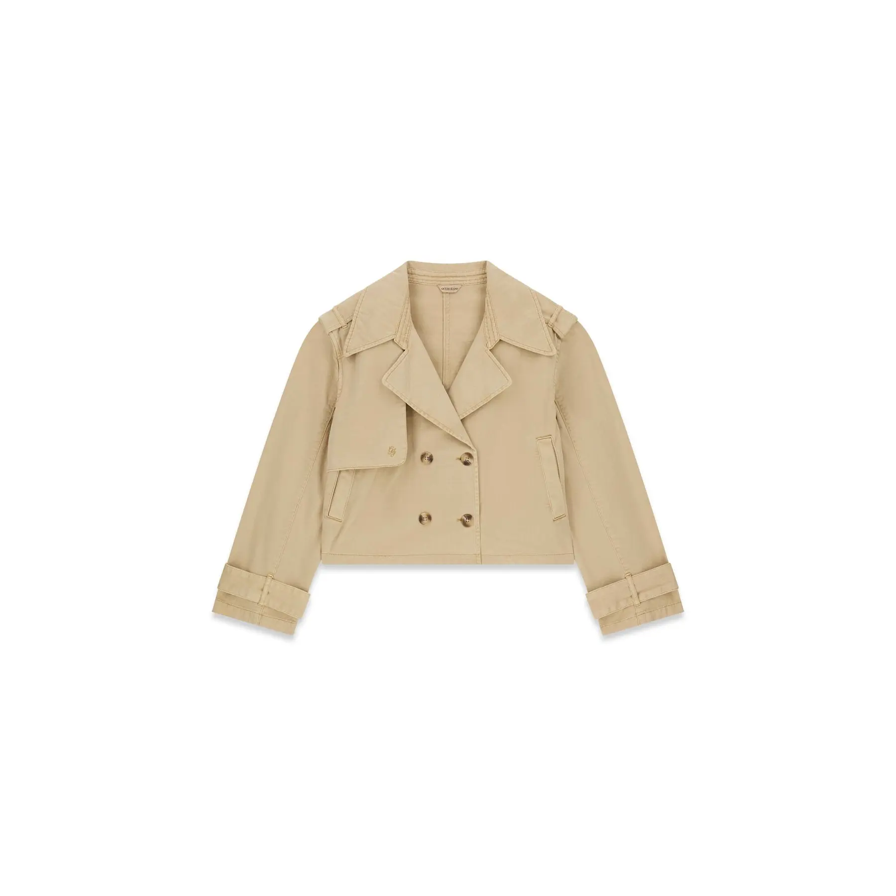 Womenâs cropped coat Guess
