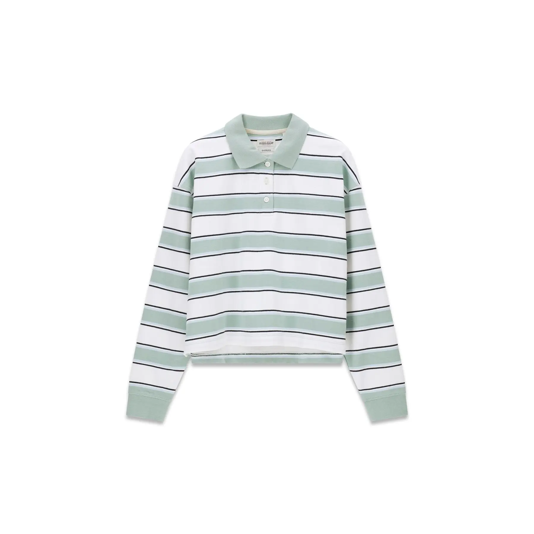 Guess Women's Vert Polo Shirt Os Crop