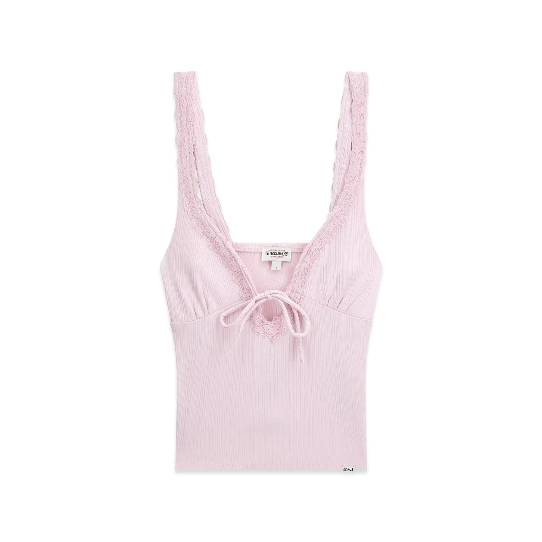 Women's Ribbed Lace Tank Top Guess