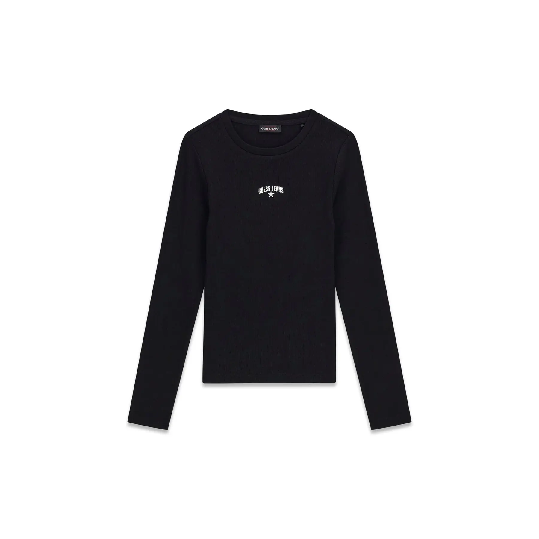 Embroidered Starry Long Sleeve T-Shirt Women's Guess