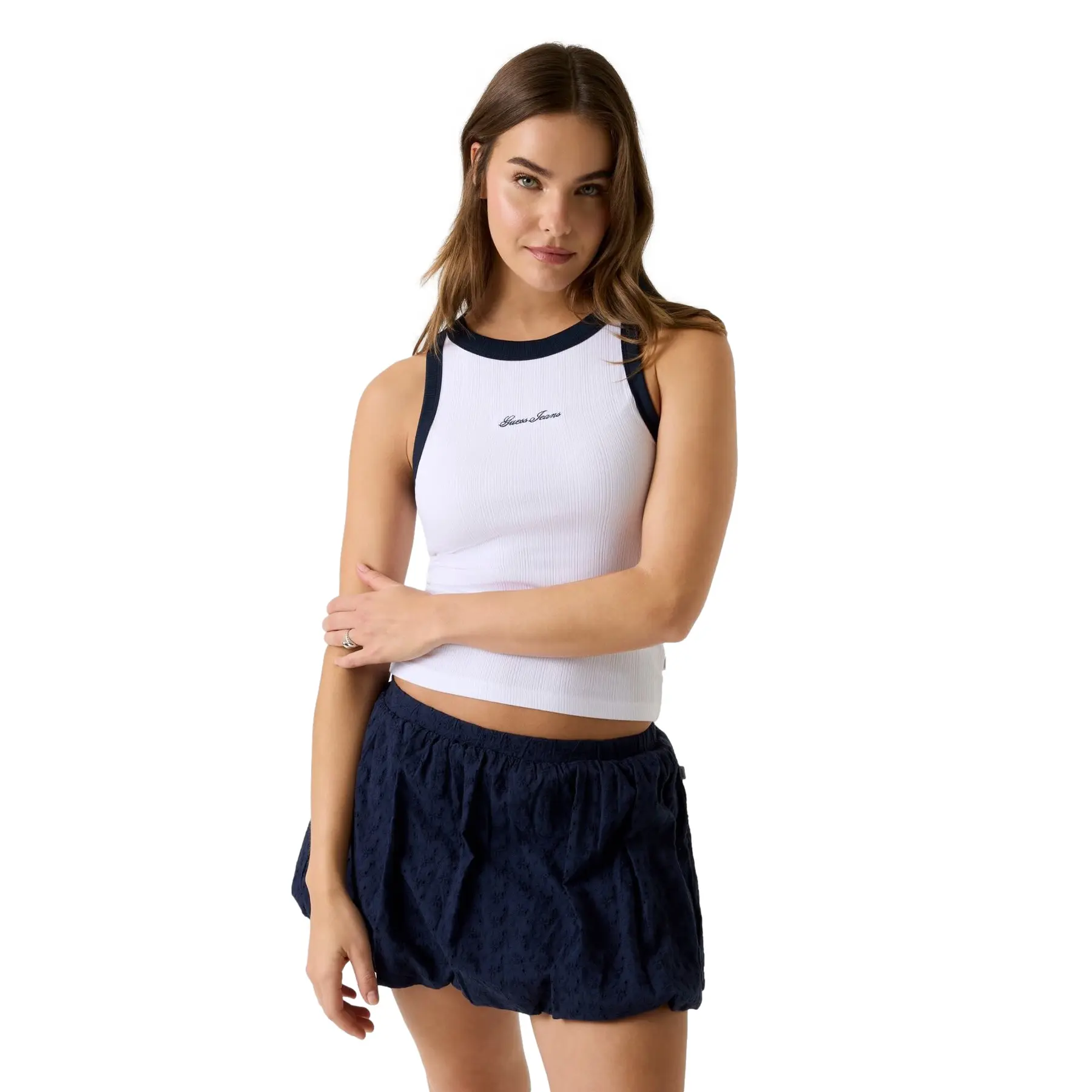 Damen-Top Guess Embro Ringer