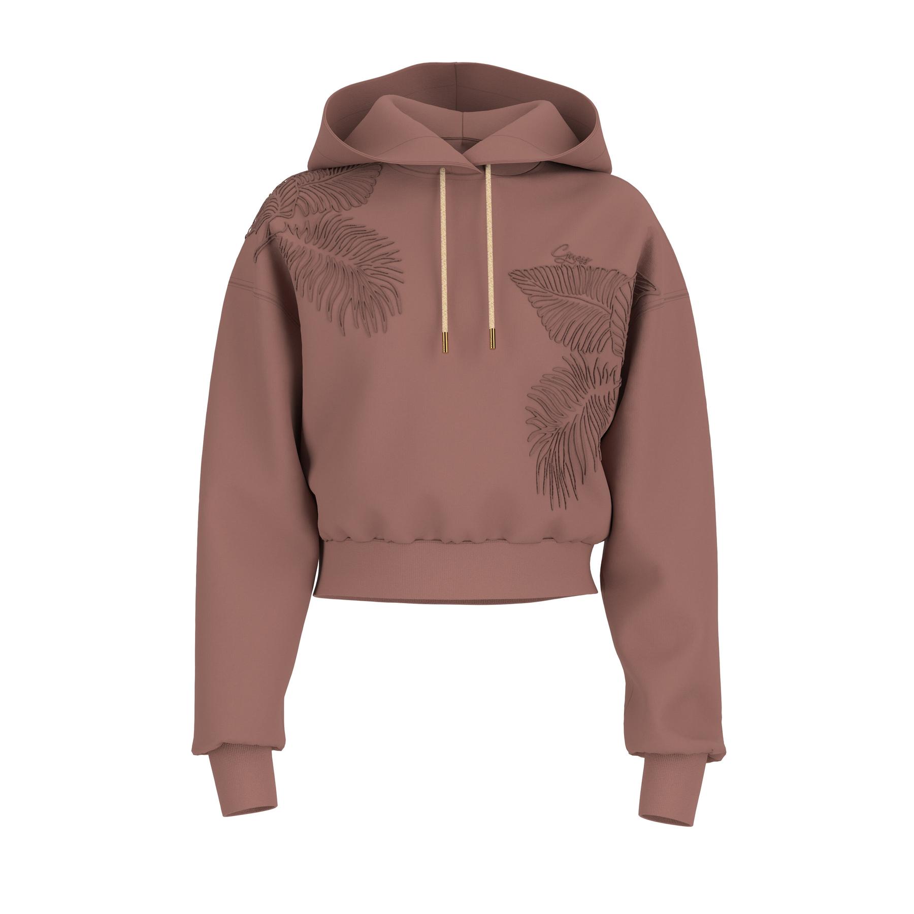 7621235998325 - Cropped-Hoodie  Damen Leaves