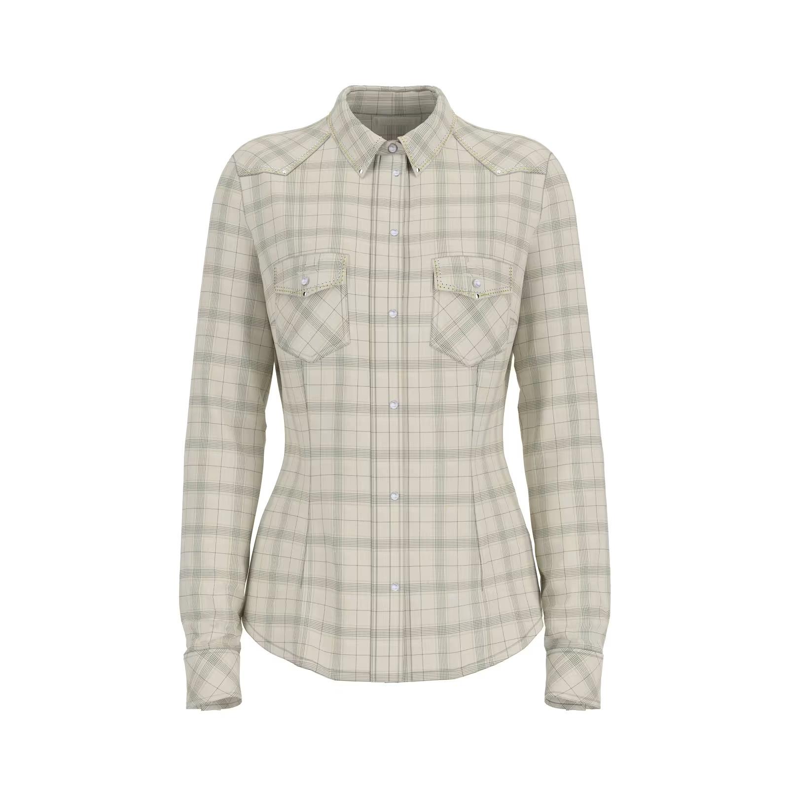 Camicia slim fit a maniche lunghe donna  Briana