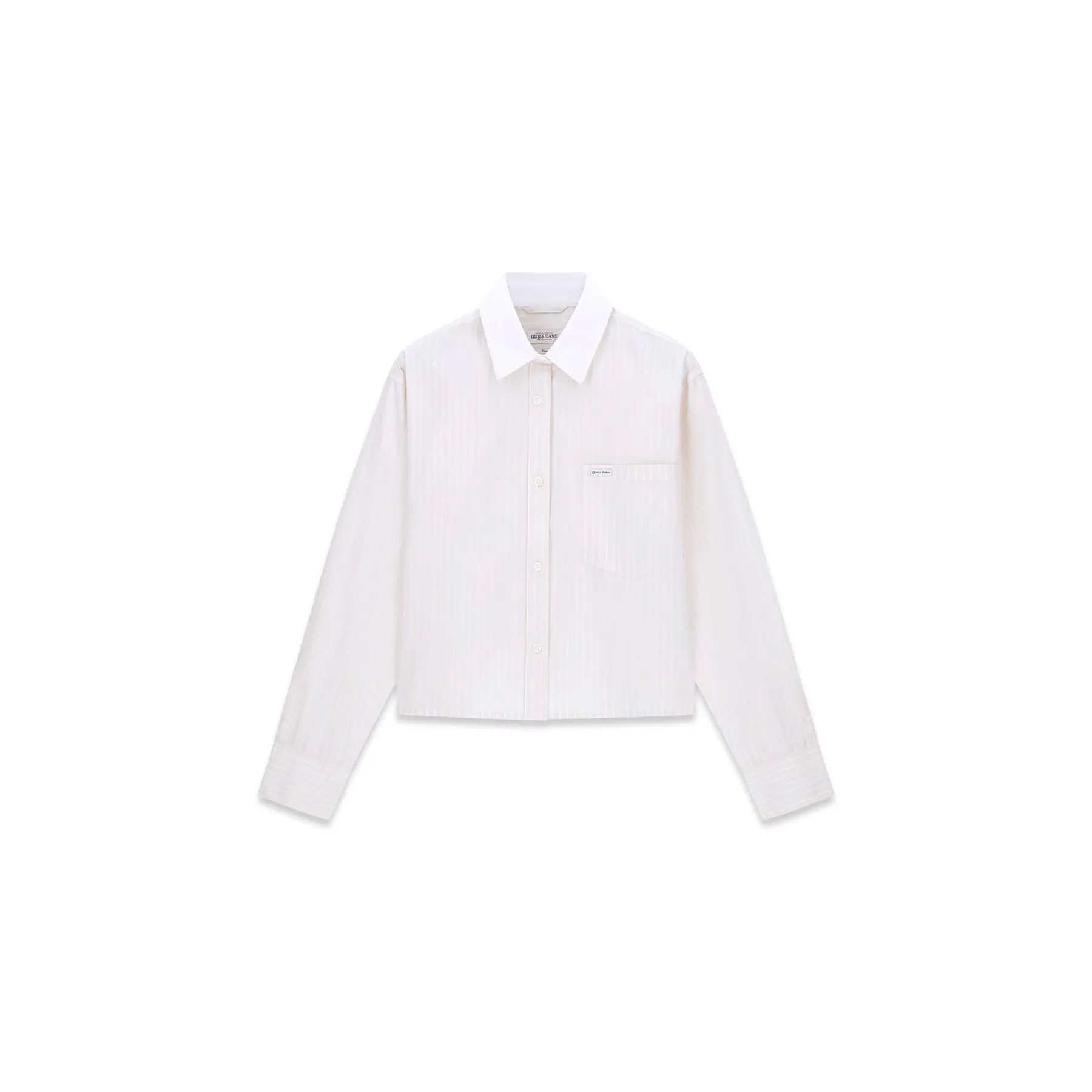Guess Women's Blanc Woman's Shirt Gj Cropped