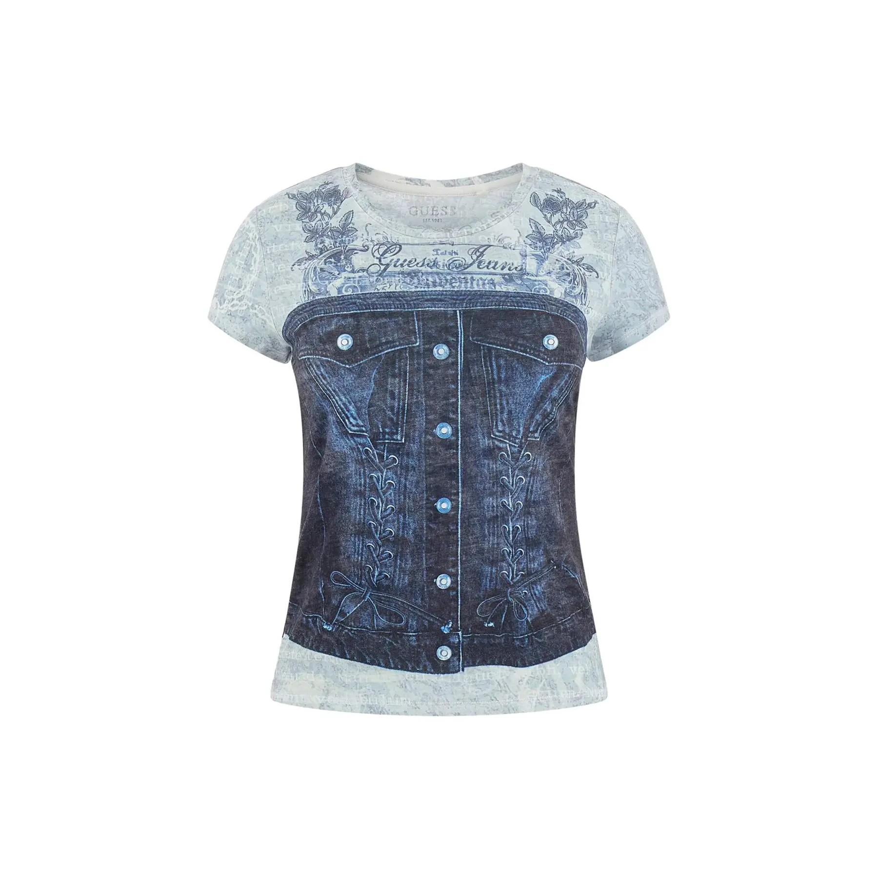 T-shirt in fantasia da donna